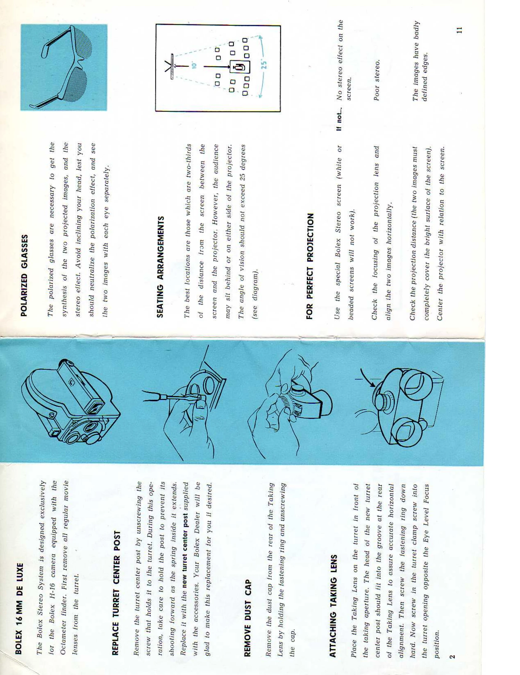 Manual for 16 MM DE LUXE