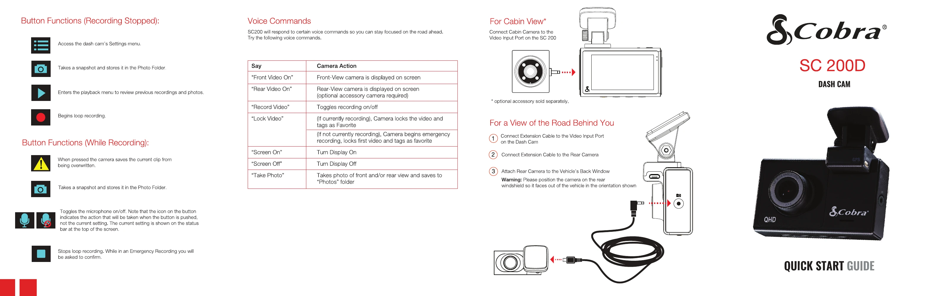 Quick Start Guide for SC 200D