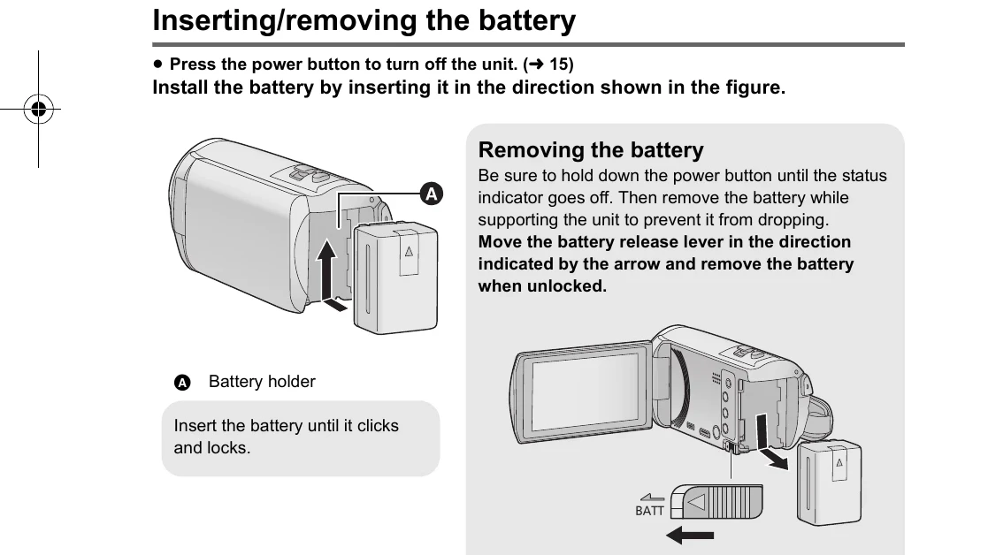 Manual for HC-V550P/HC-V250P
