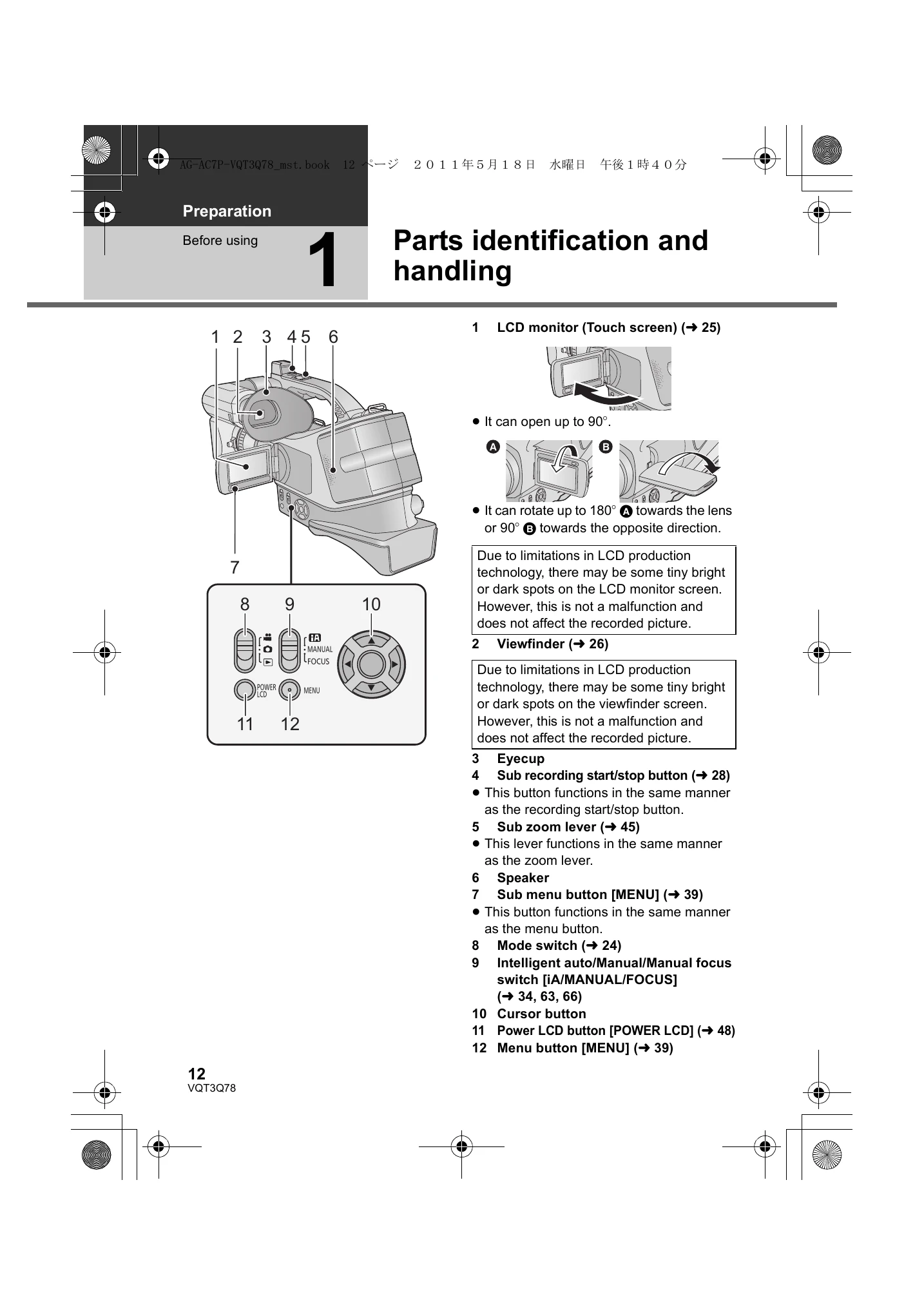 Manual for AG-AC7P