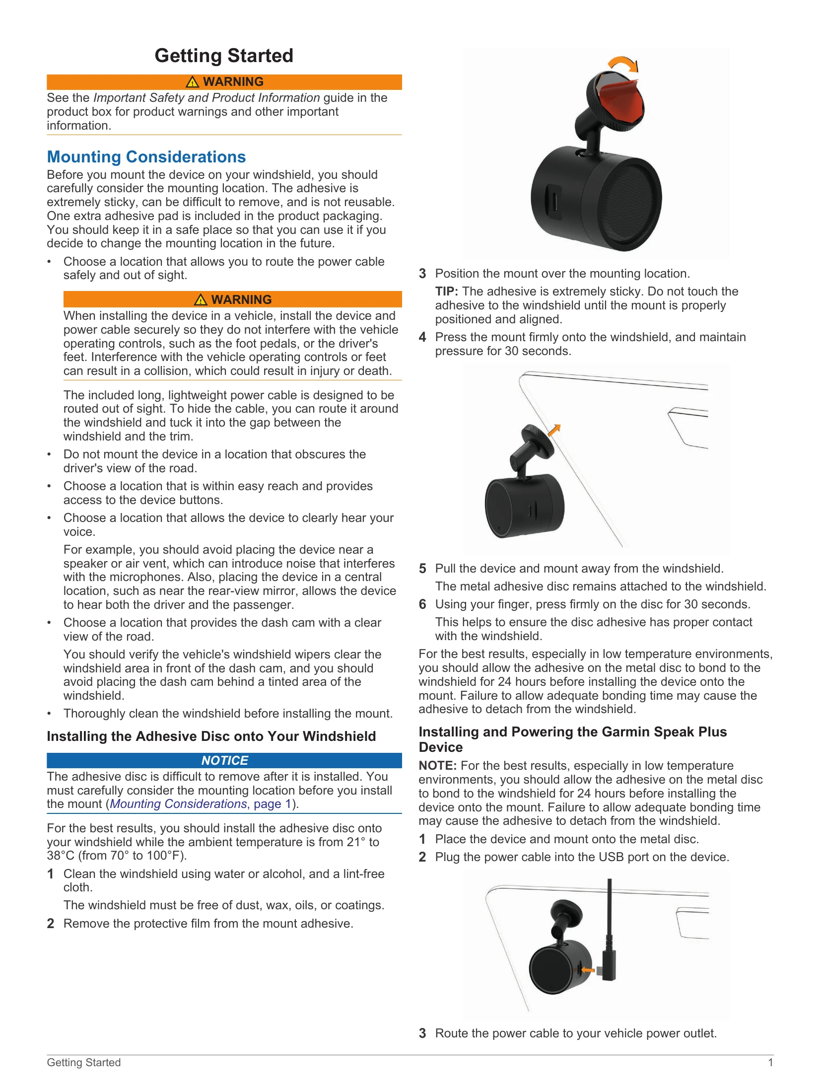Manual for Garmin Speak™ Plus with Amazon Alexa