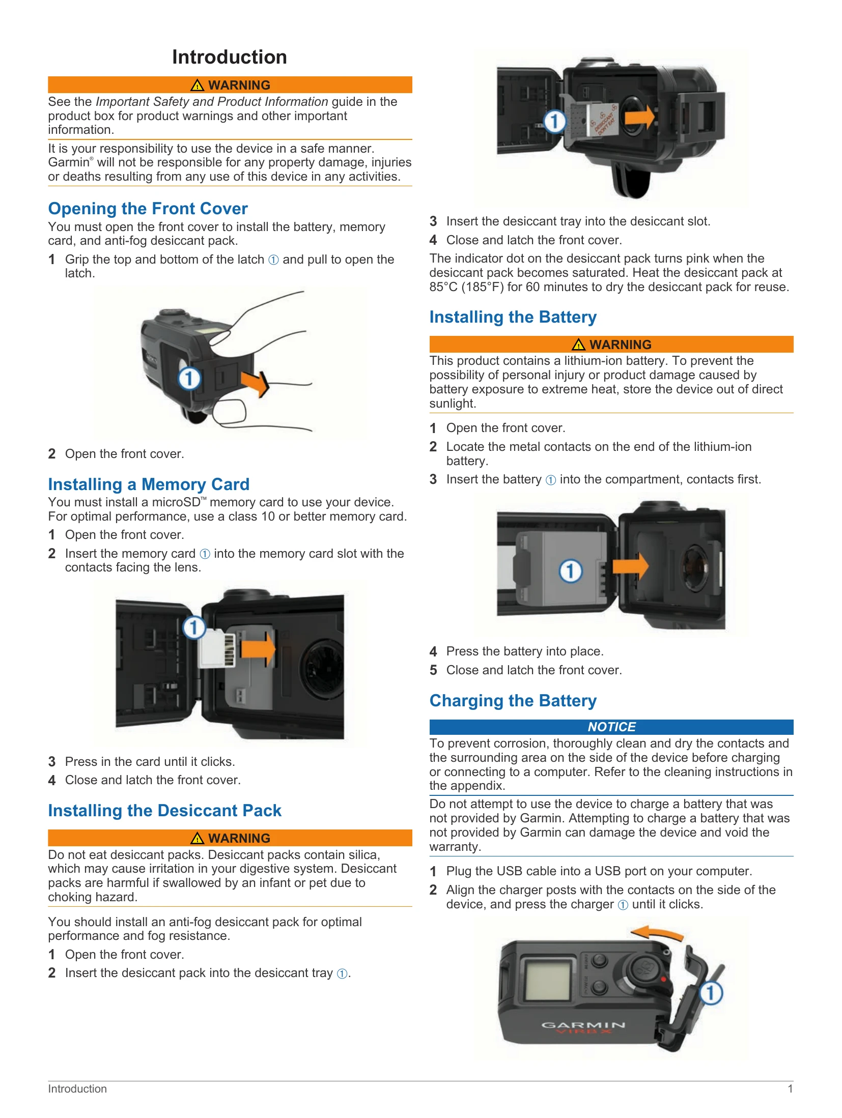 Manual for VIRB® X/XE