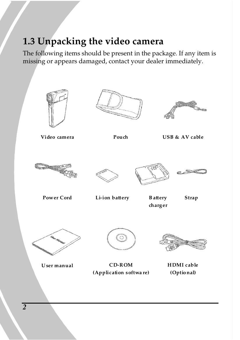 Manual for HD-DV Camcorder