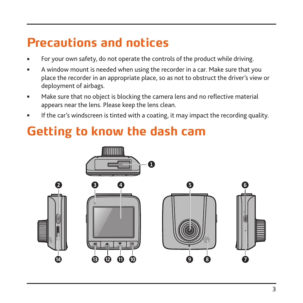 Manual for MiVue 600