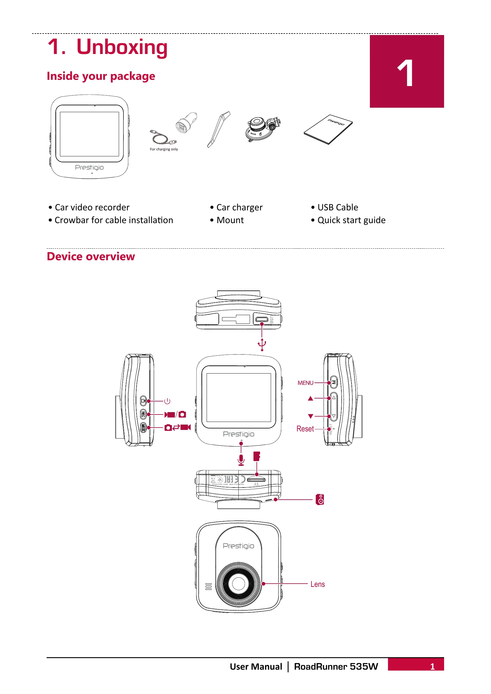 Manual for RoadRunner 535W