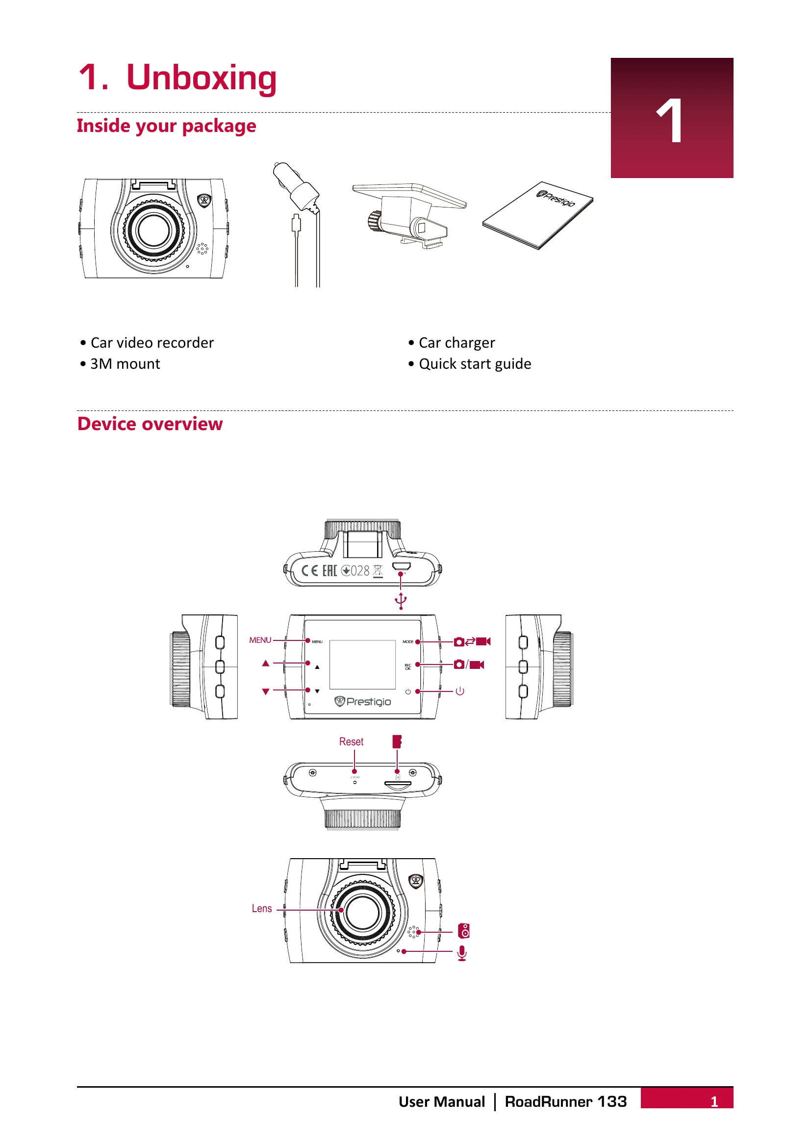 Manual for RoadRunner 133