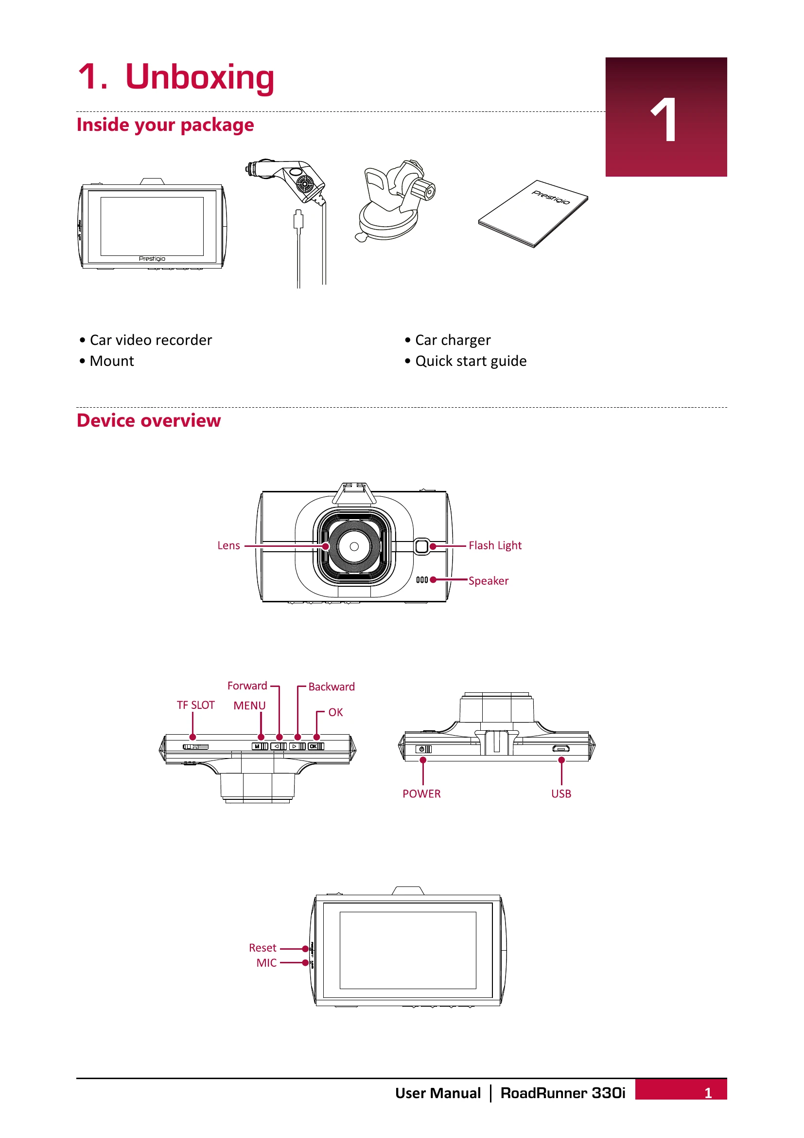 Manual for RoadRunner 330i