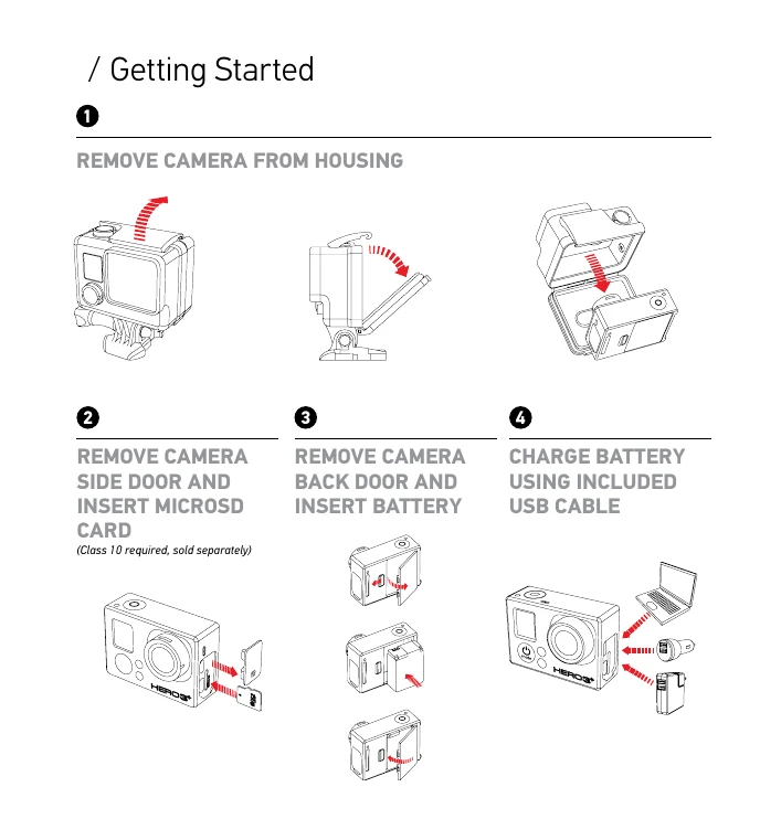Quick Start Guide for HERO3+ BLACK EDITION