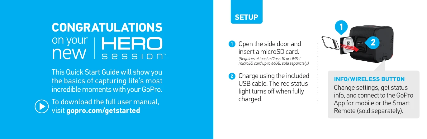 Quick Start Guide for HERO Session