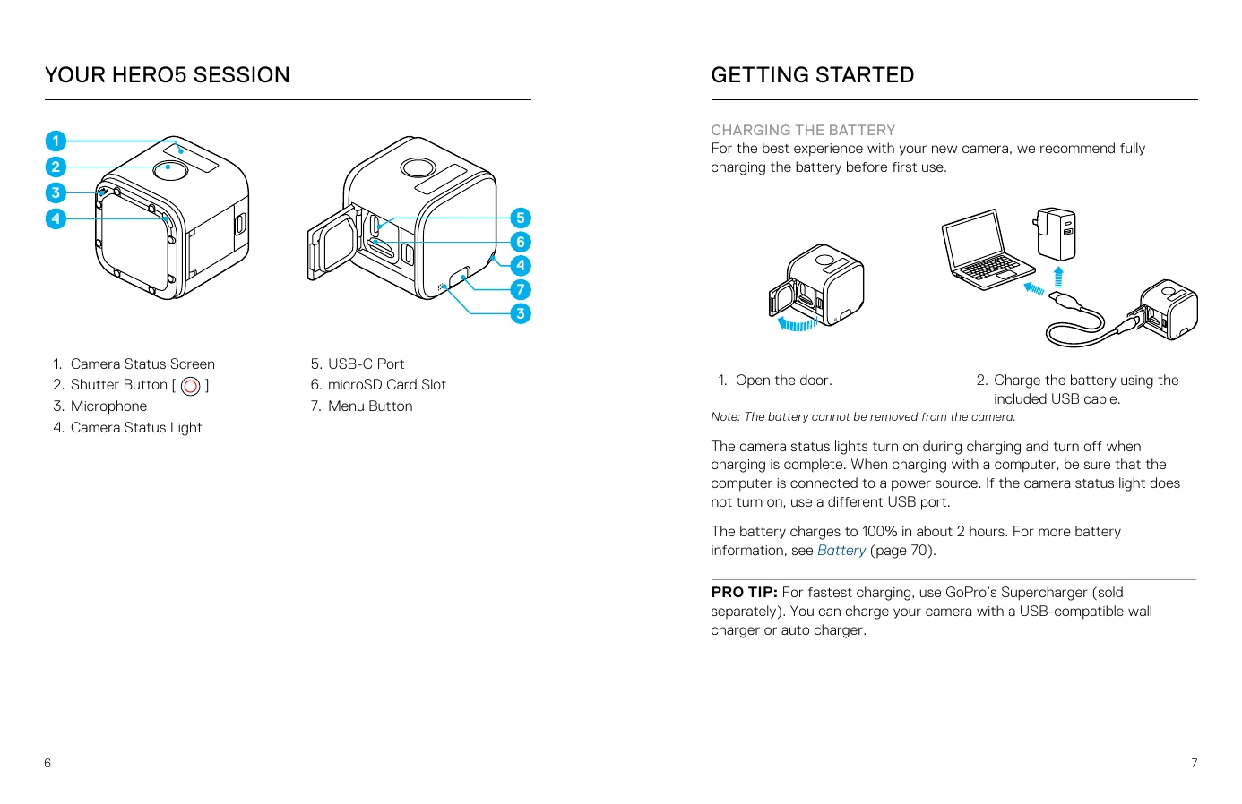 Manual for HERO5 Session
