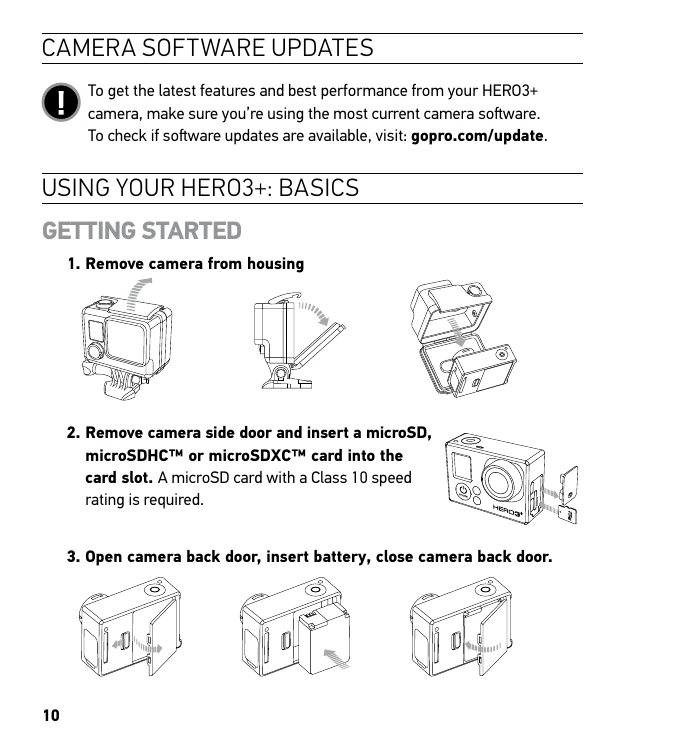 Manual for HERO3+ BLACK EDITION