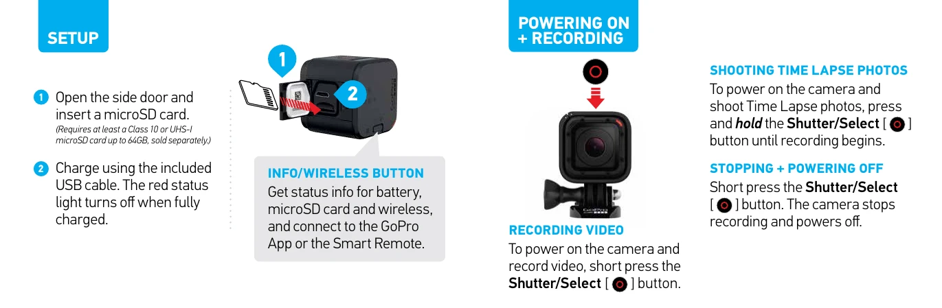 Quick Start Guide for HERO4 SESSION