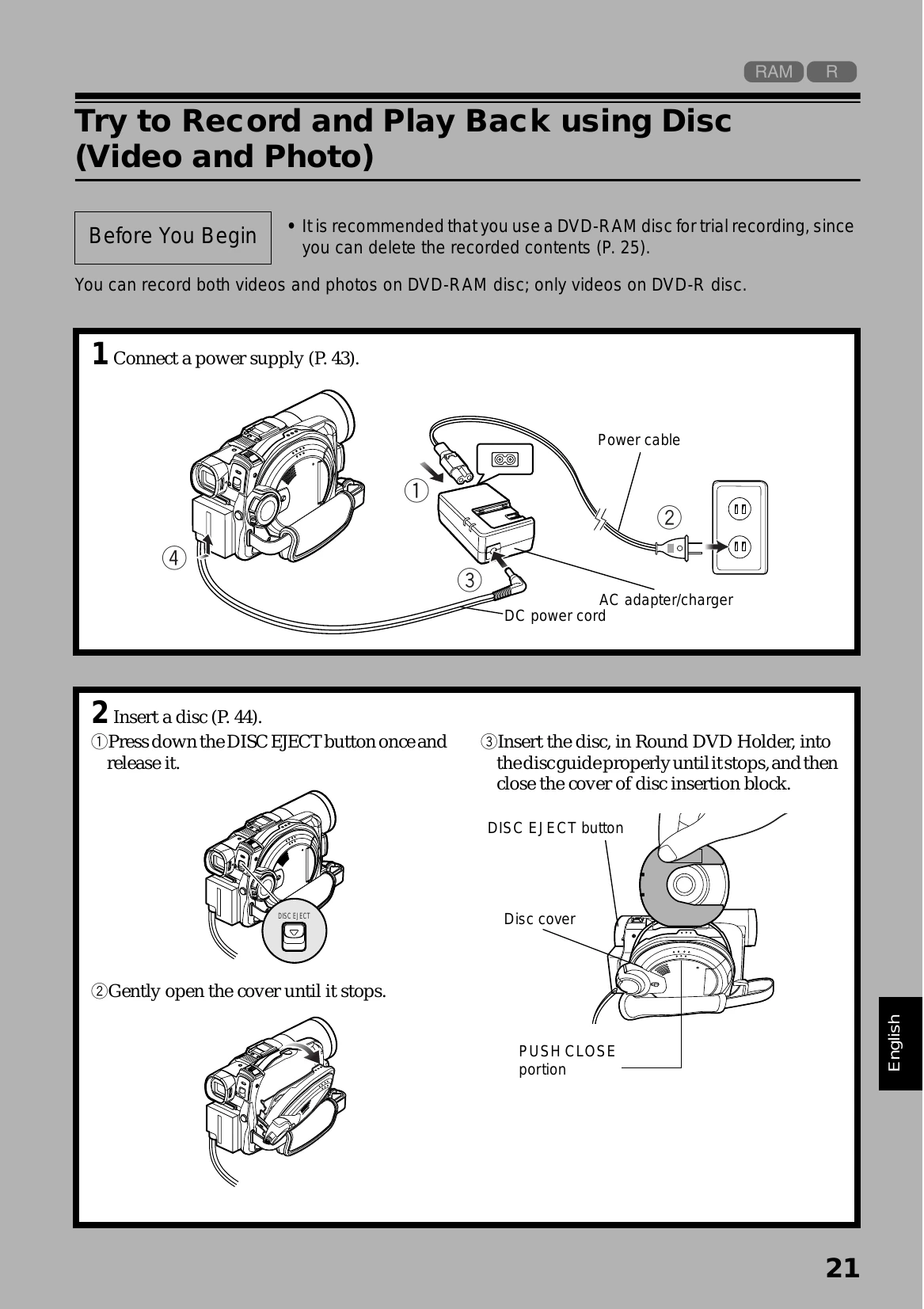 Manual for DZ-MV550A