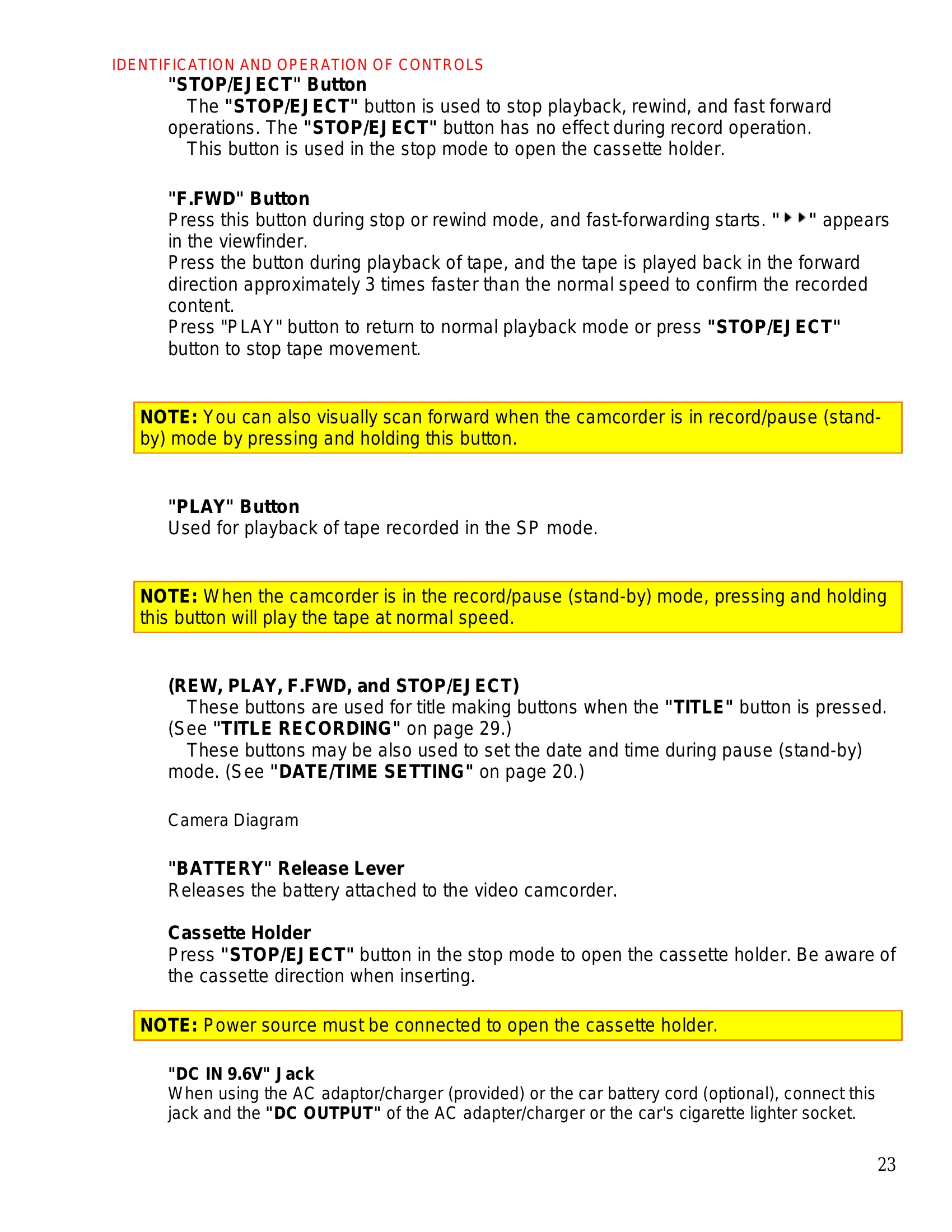Manual for VM-1800A / VM-2800A / VM-3800A