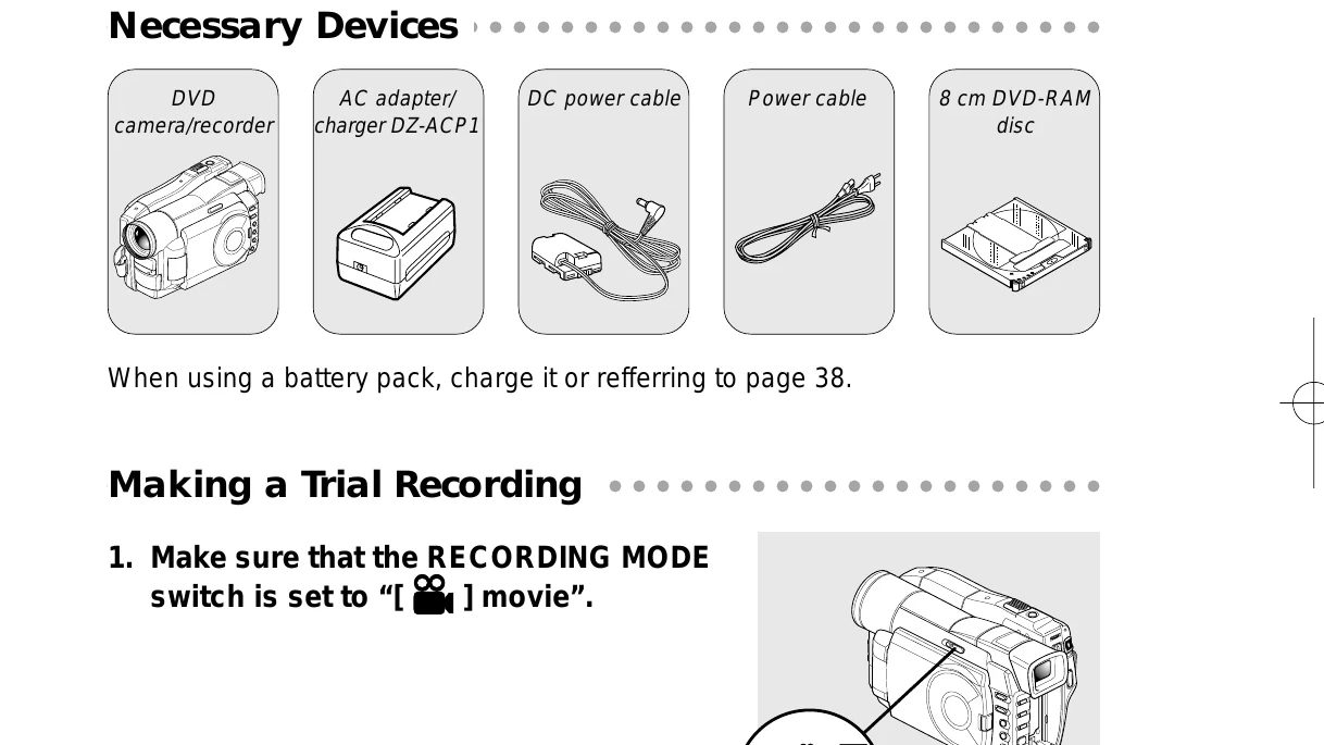 Manual for DZ-MV100E