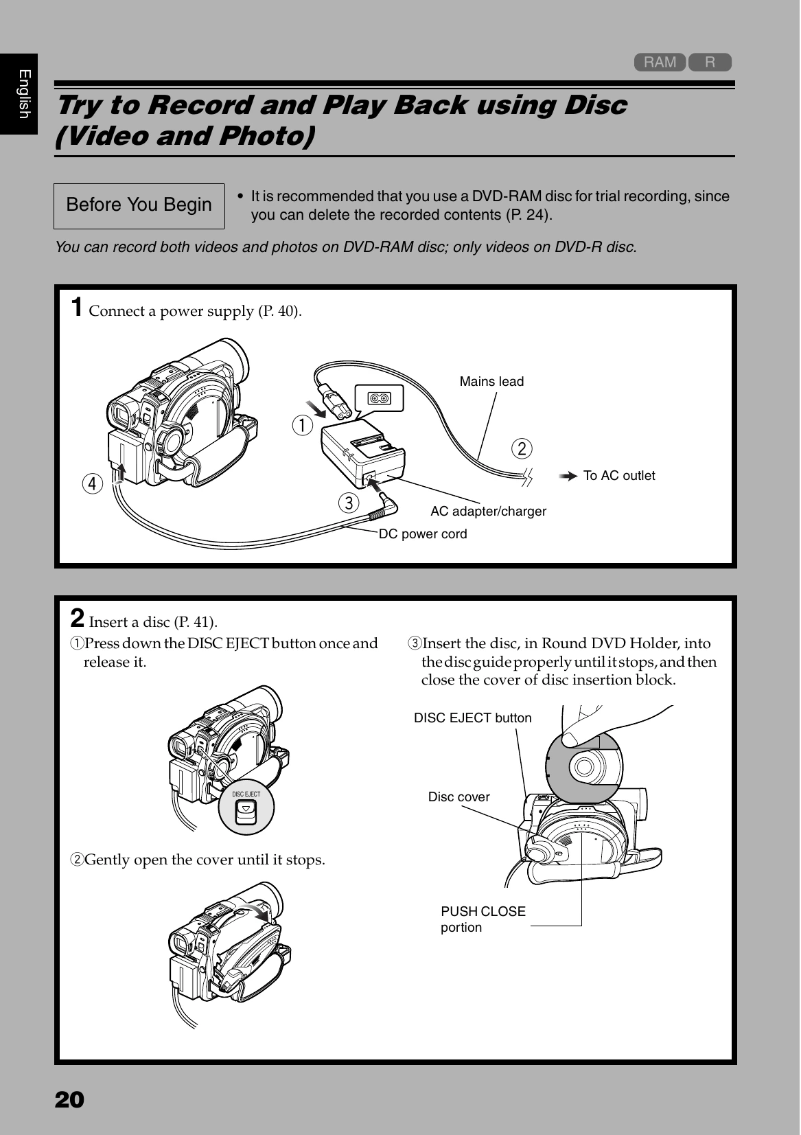 Manual for DZ-MV1000E