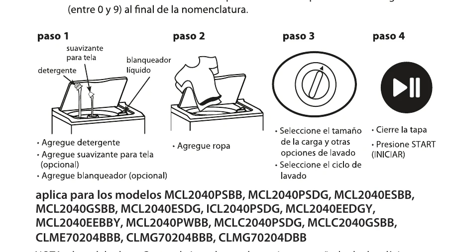 Manual for MCL2040PSBB