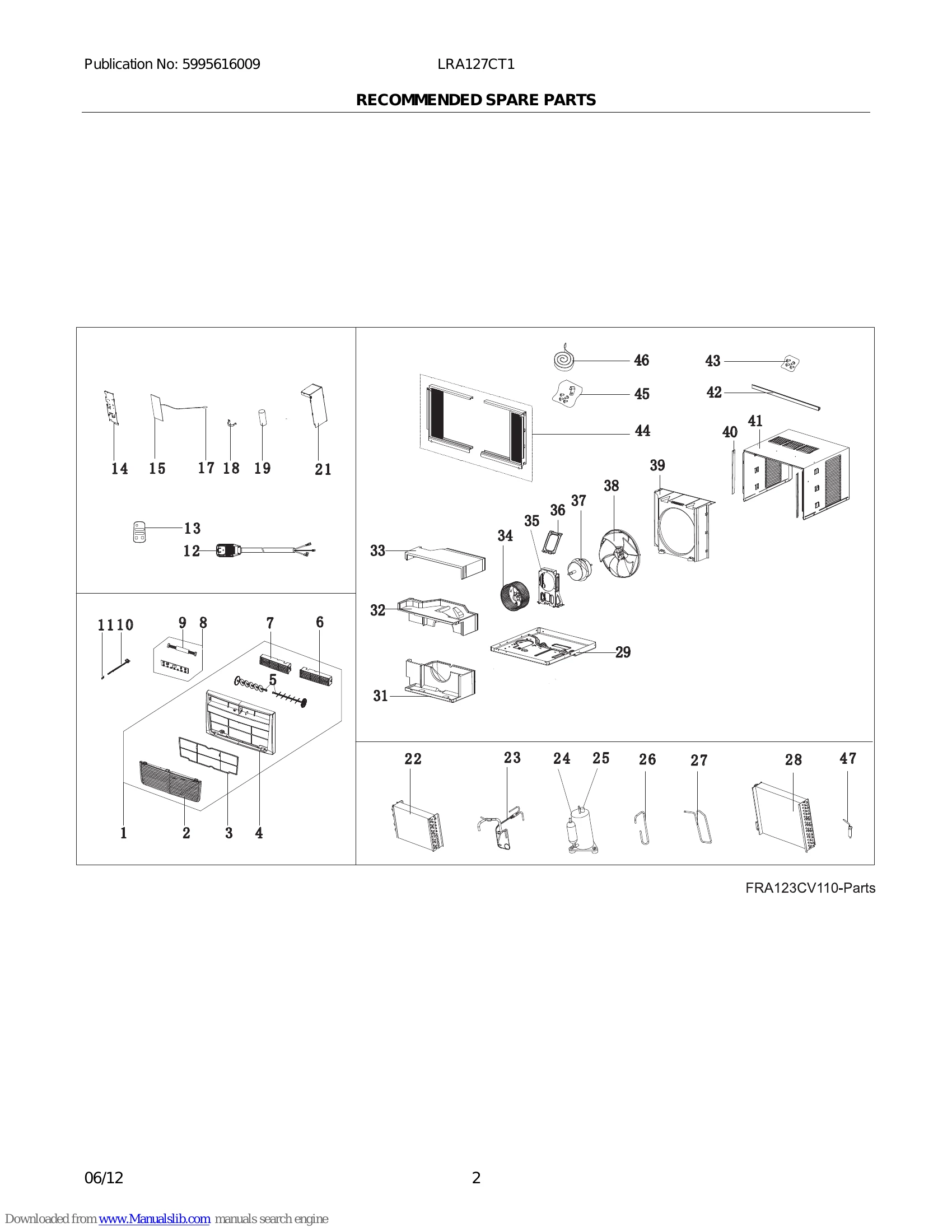 Parts/Service for LRA127CT1