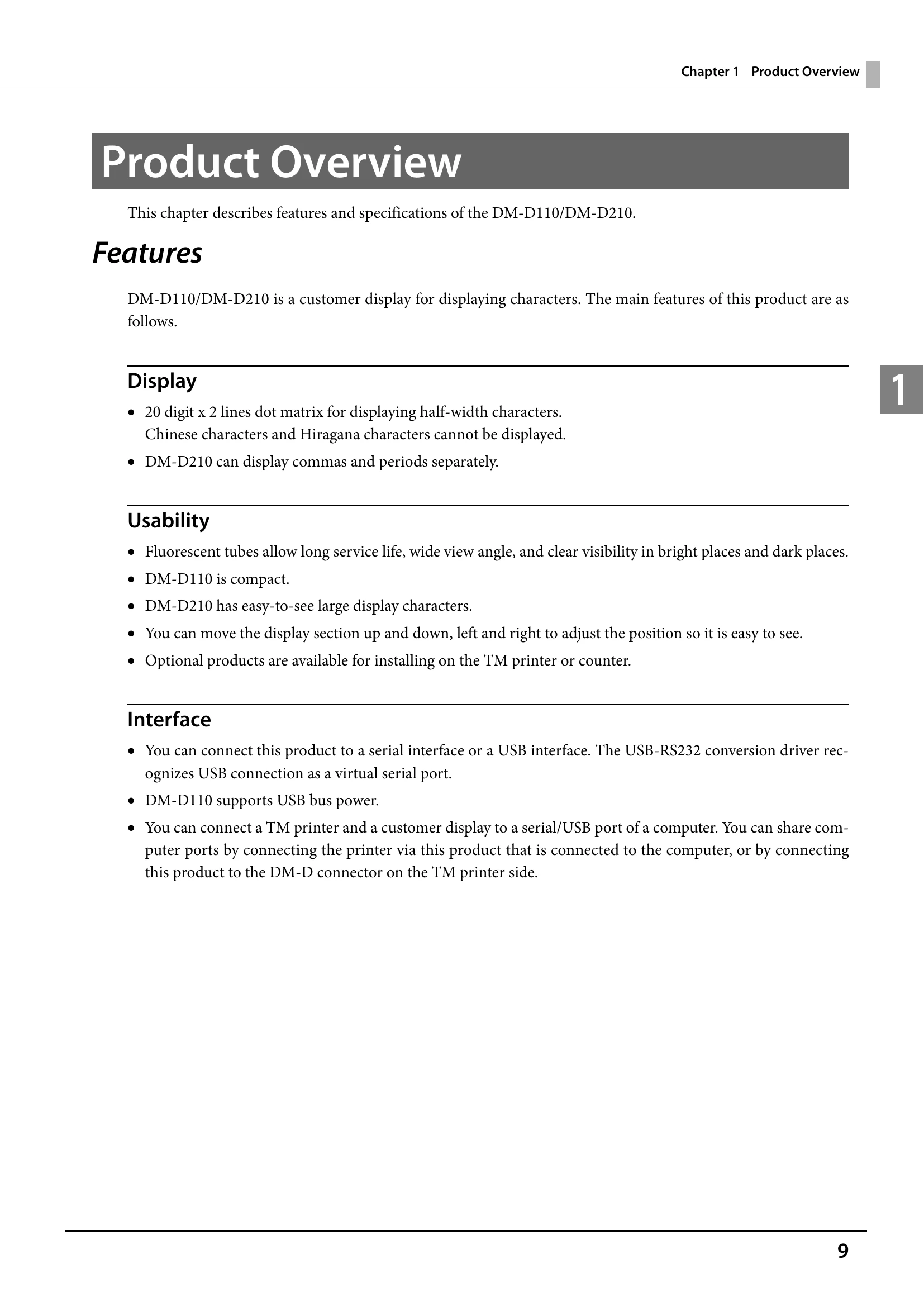Manual for DM-D110 / DM-D210