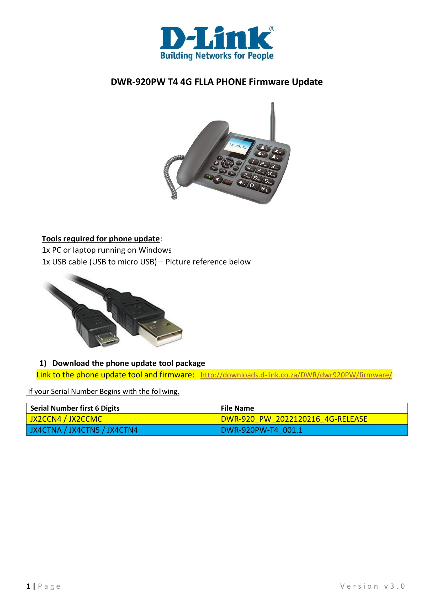 Installation Guide for DWR-920PW