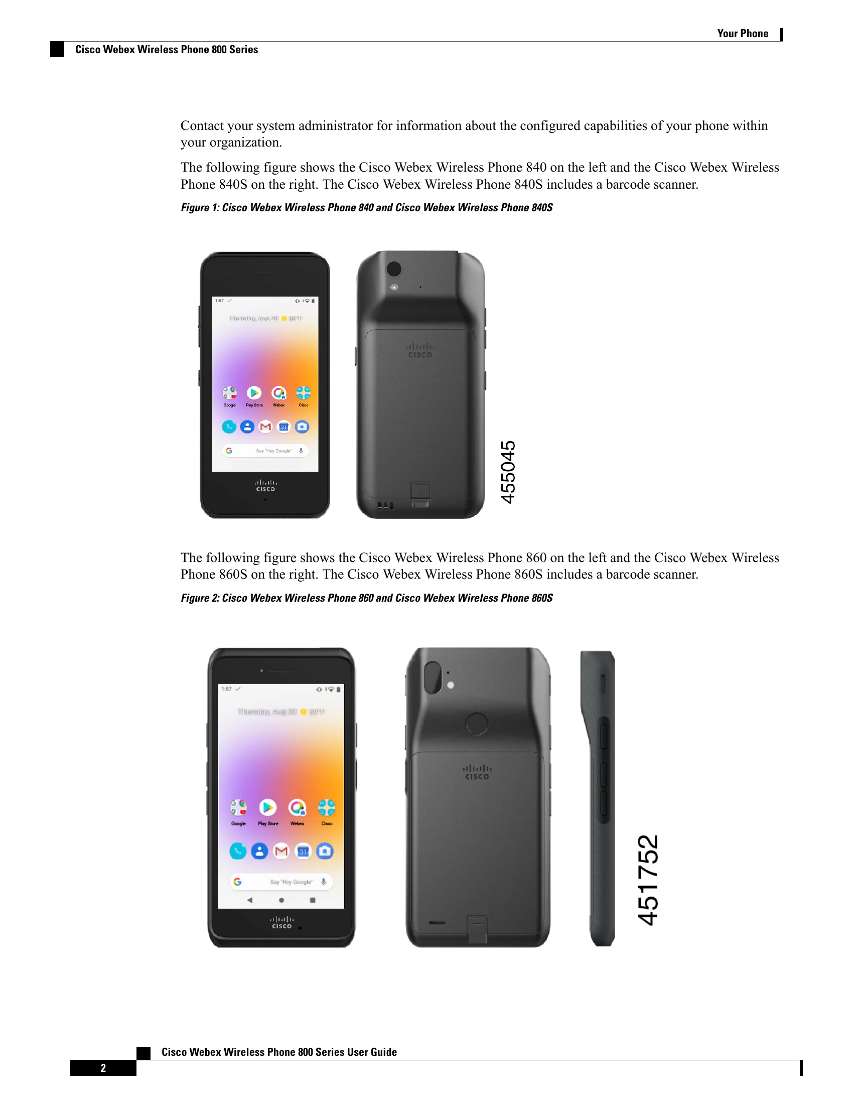 Manual for Webex Wireless Phone 800 Series