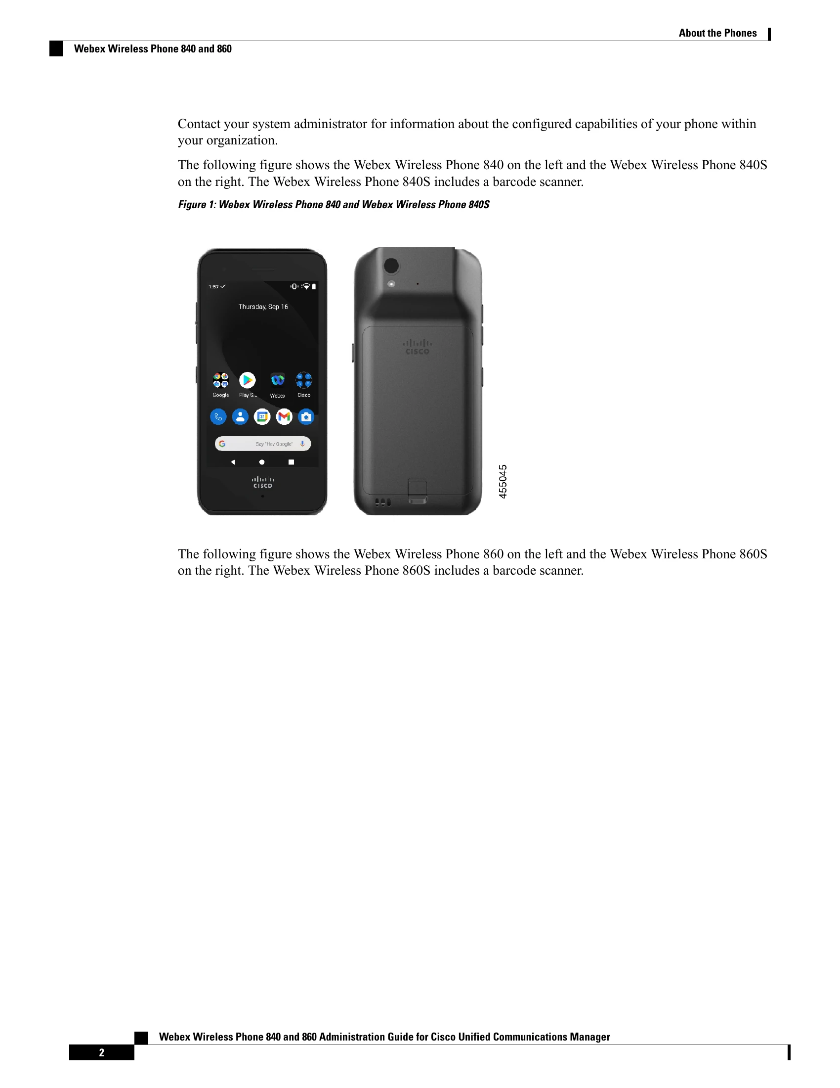 Manual for Webex Wireless Phone 840 and 860