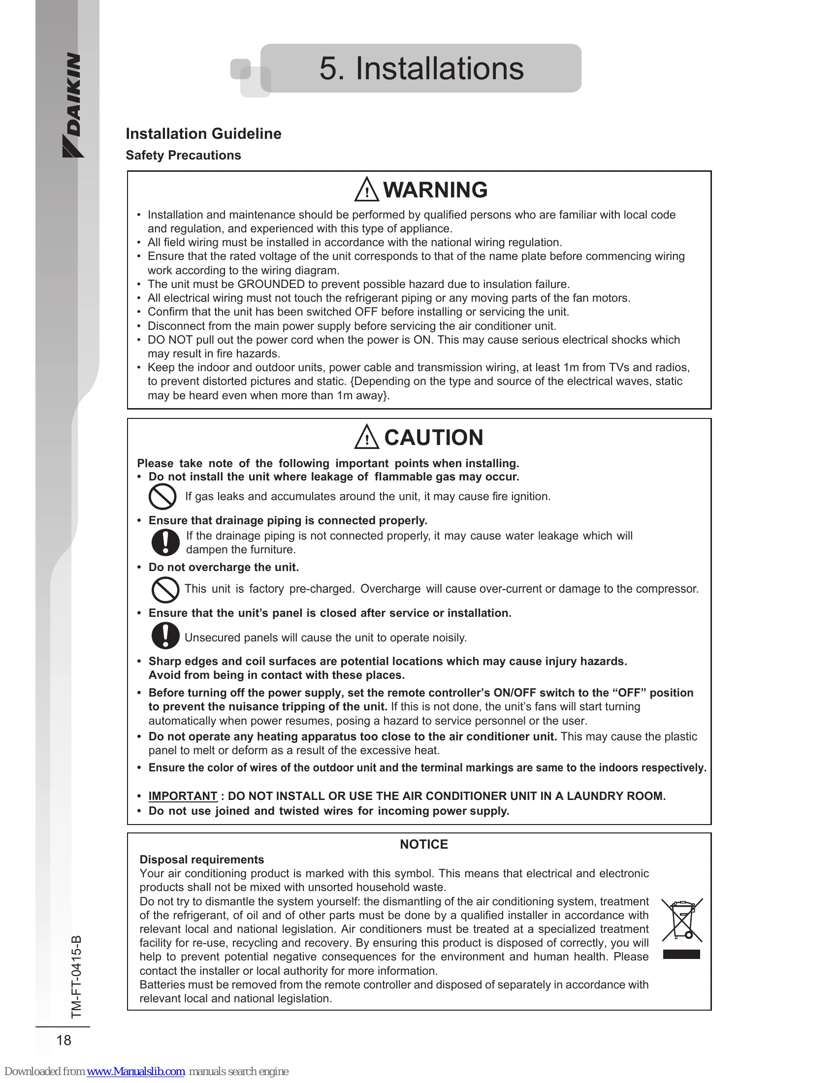 Manual for FT10LV1L
