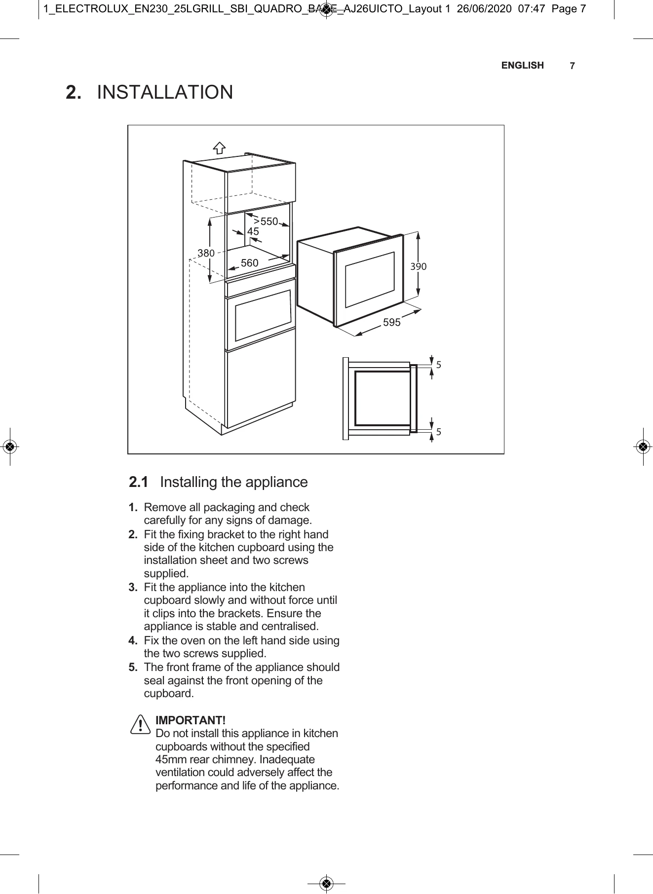 Manual for MO326GXE