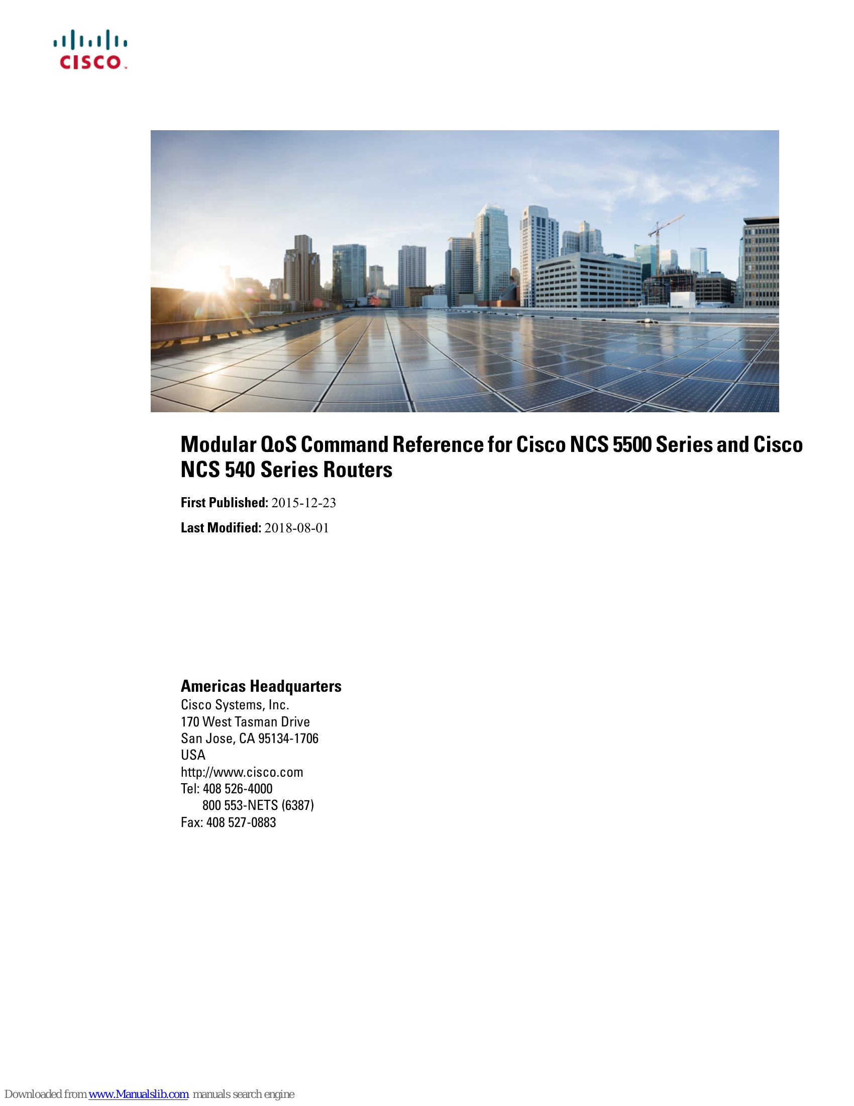 Manual for NCS 5500 Series and Cisco NCS 540 Series Routers