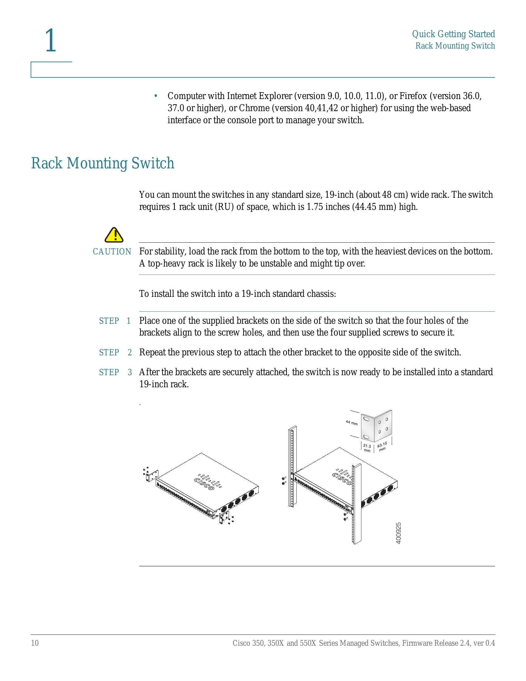 Manual for 350, 350X and 550X Series Managed Switches