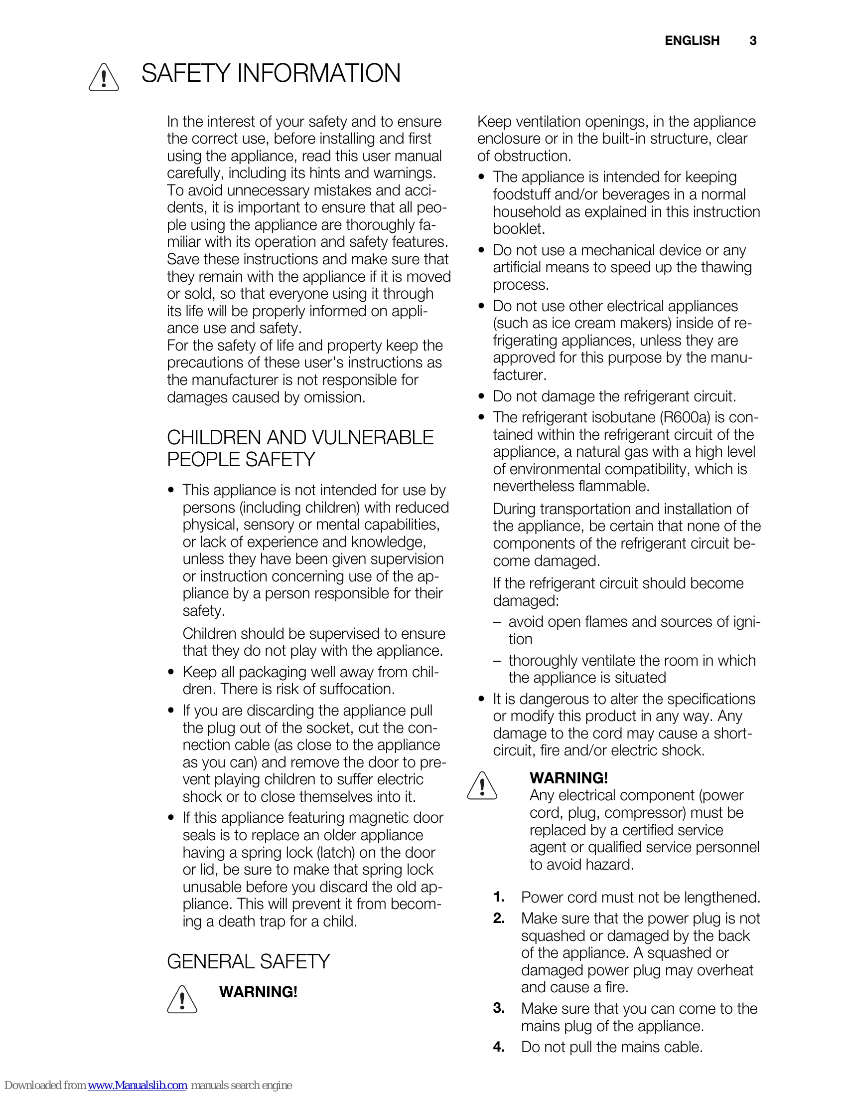 Manual for ENN2801AOW