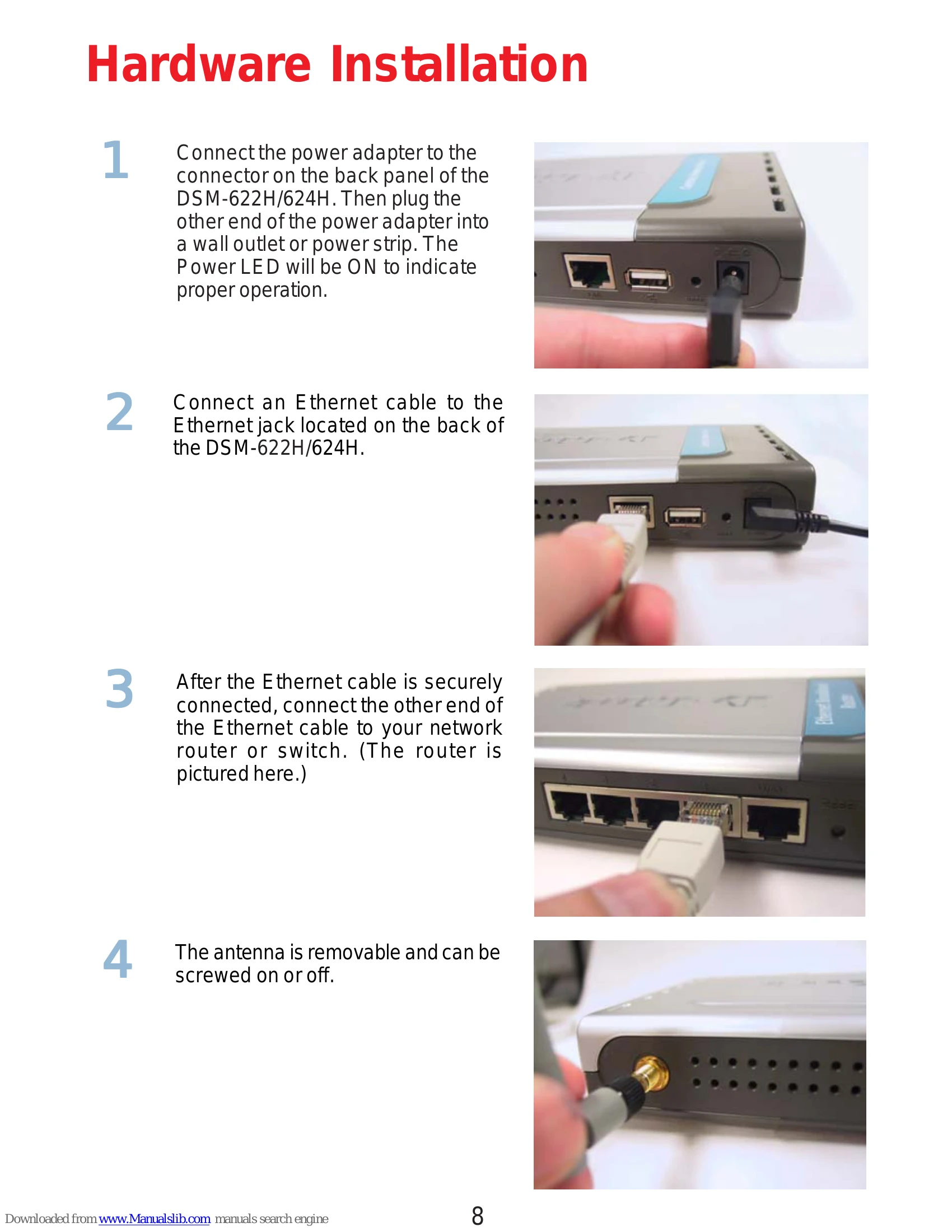 Manual for DSM-622H/624H