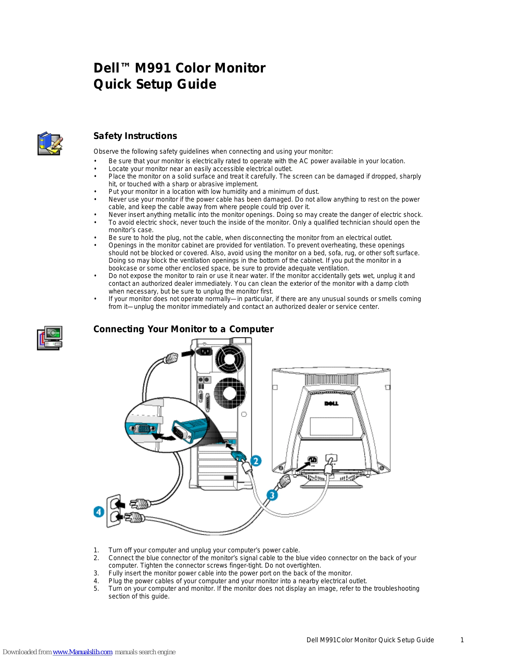 Quick Start Guide for M991
