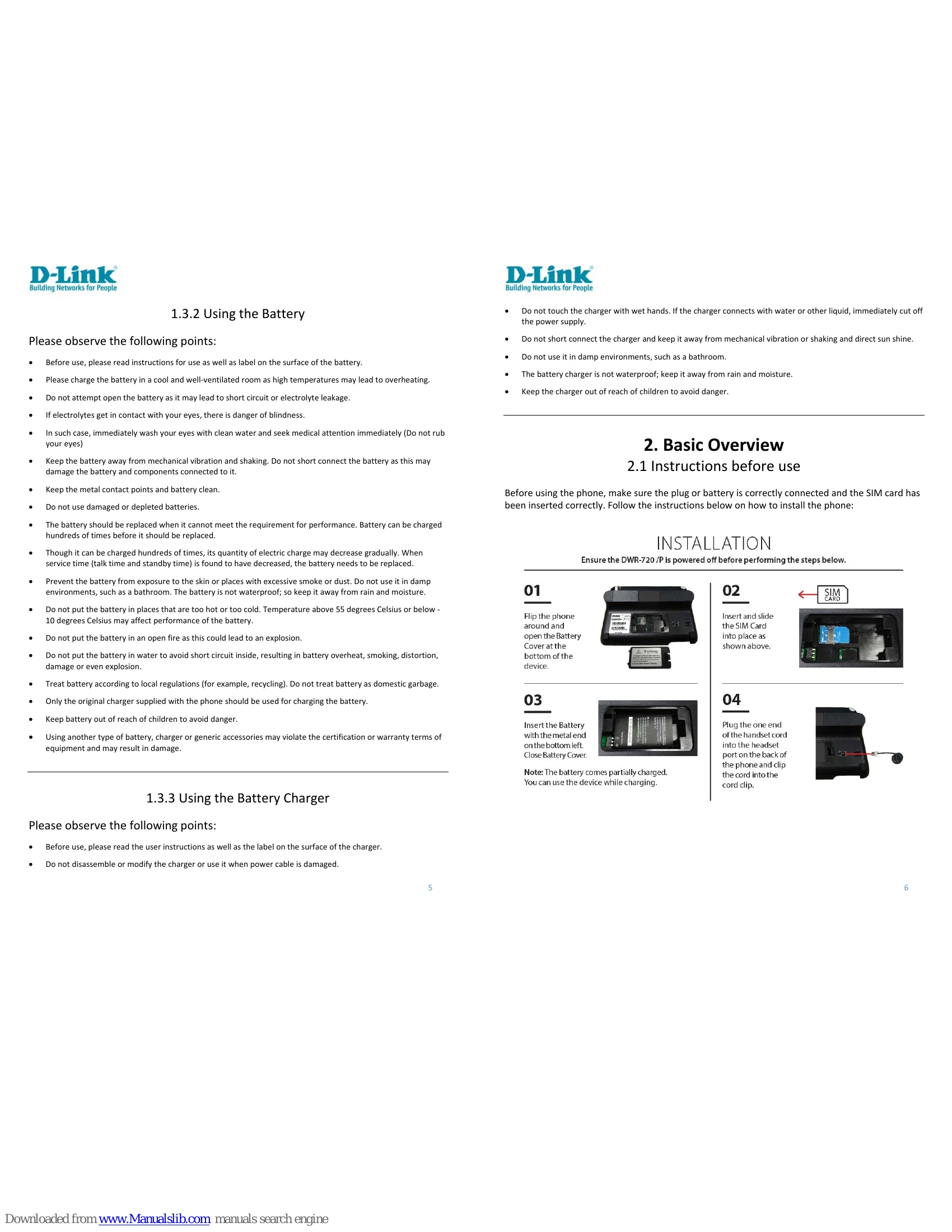 Manual for DWR-720P