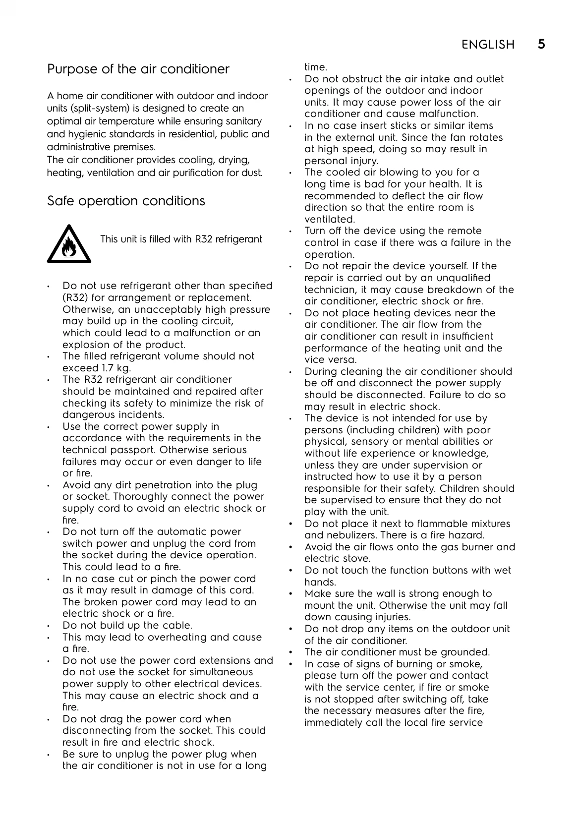 Manual for EACS/I-HF/N8_22Y EEC
