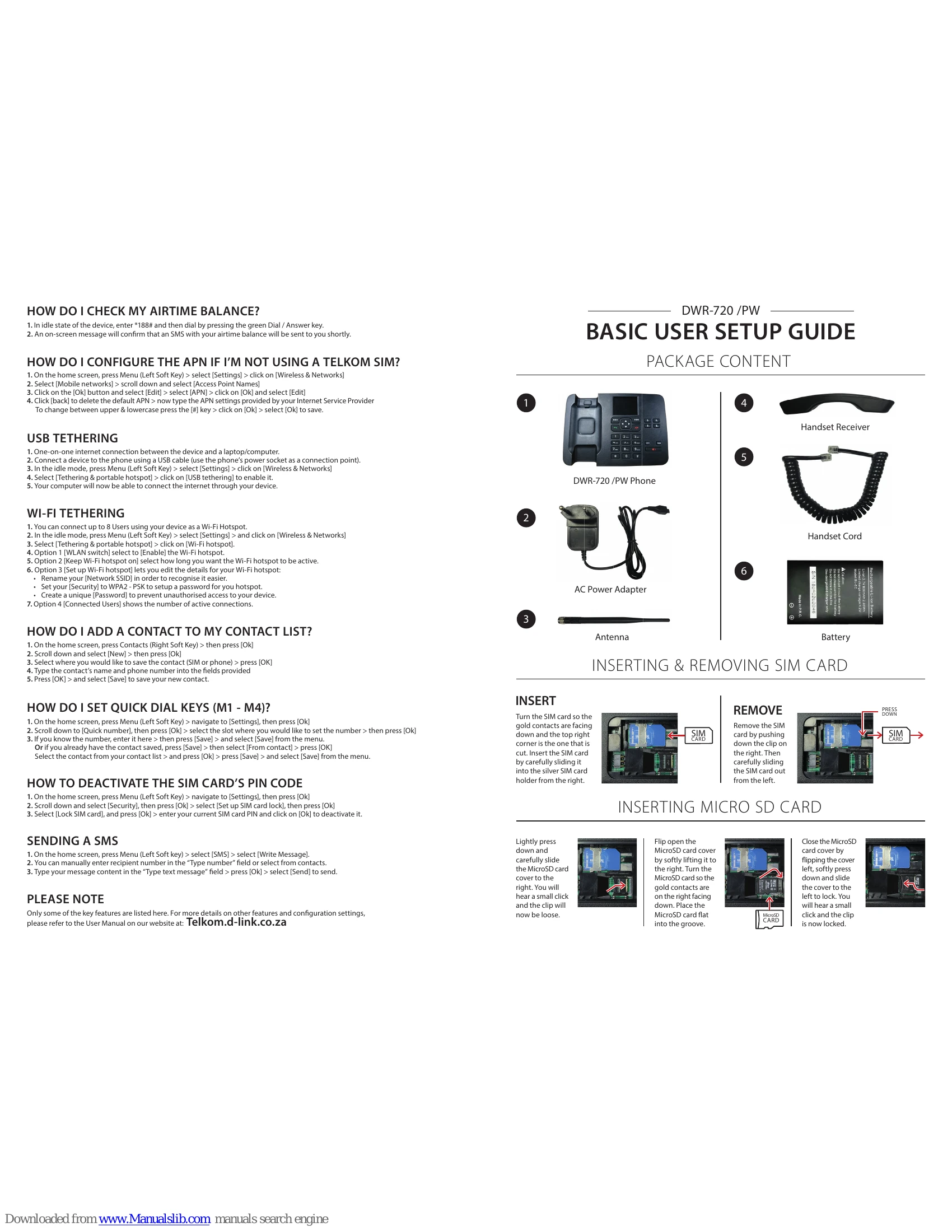 Installation Guide for DWR-720 /PW