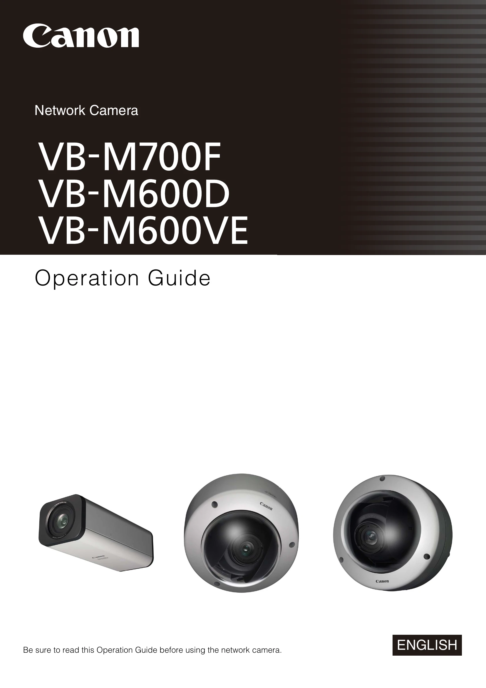 Manual for VB-M700F/VB-M600D/VB-M600VE