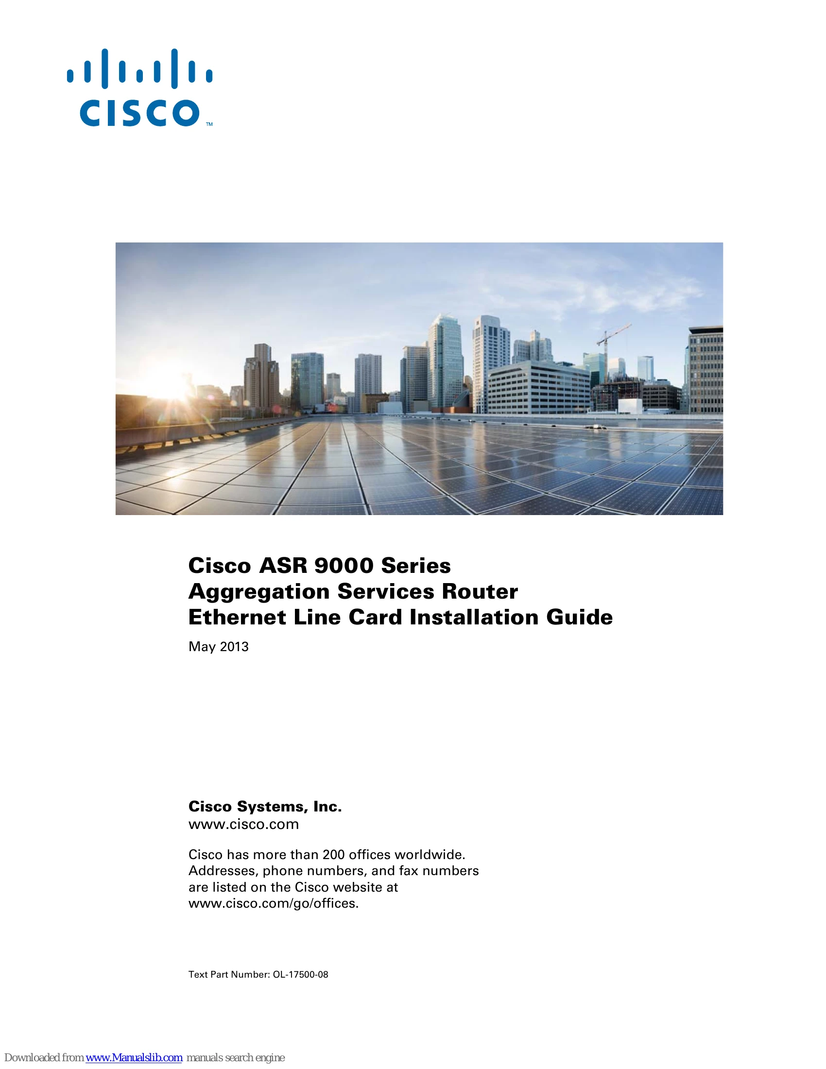 Installation Guide for ASR 9000