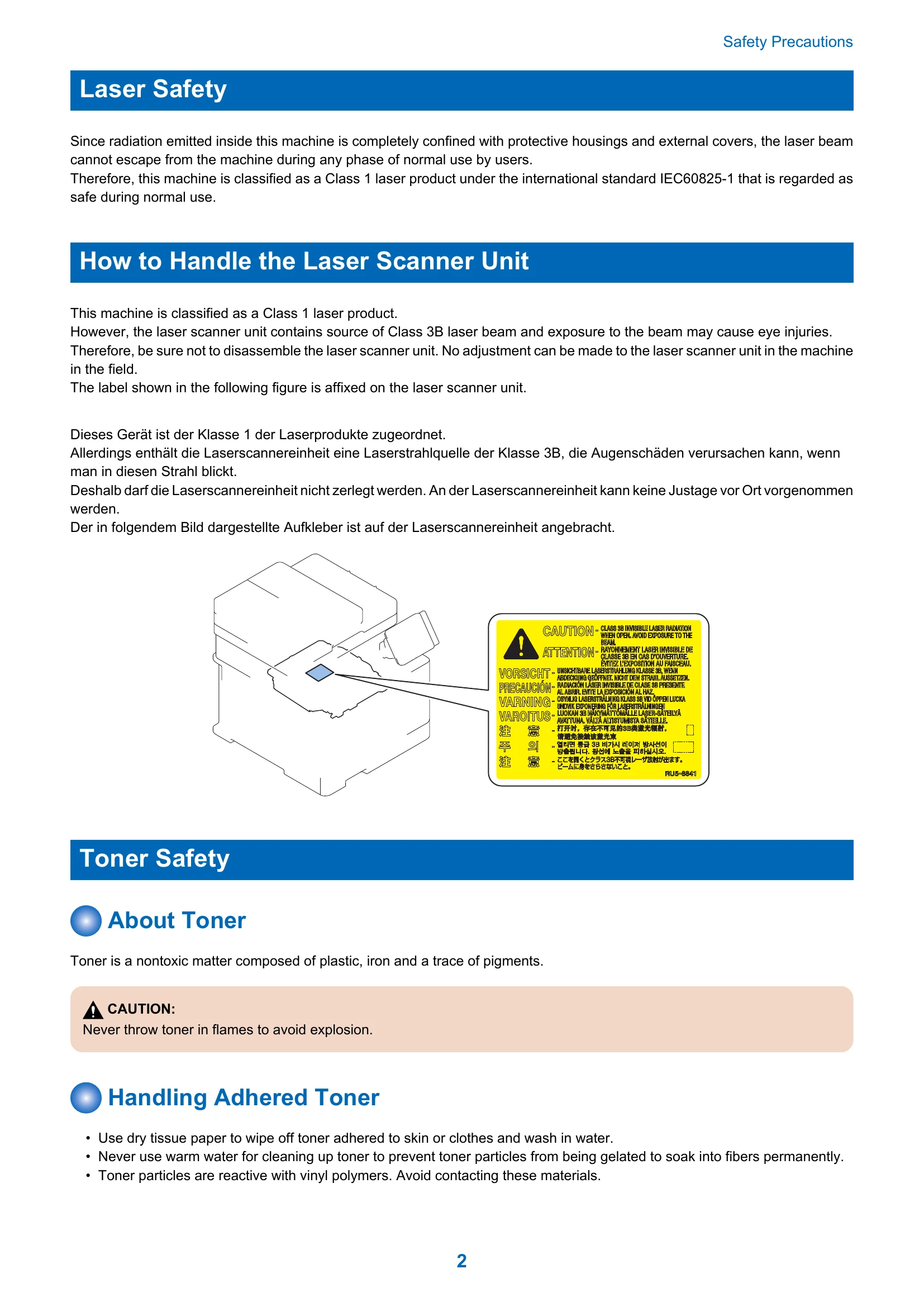 Manual for MF735C Series