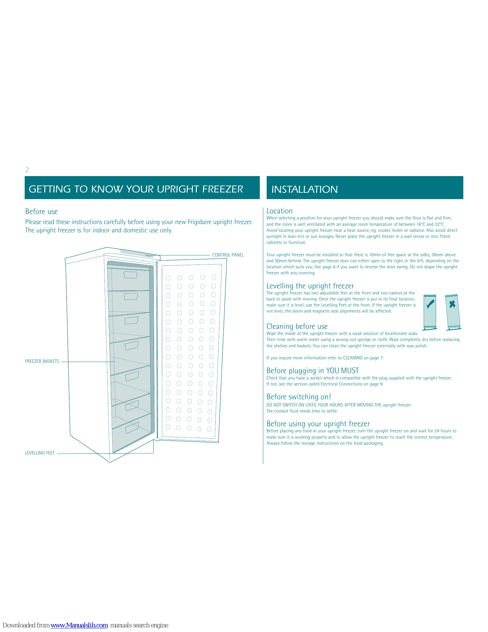 Manual for FRF170FF