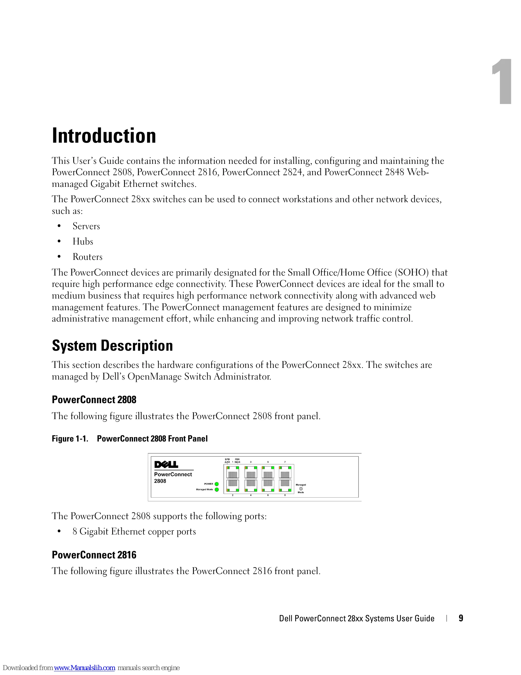 Manual for PowerConnect 28xx