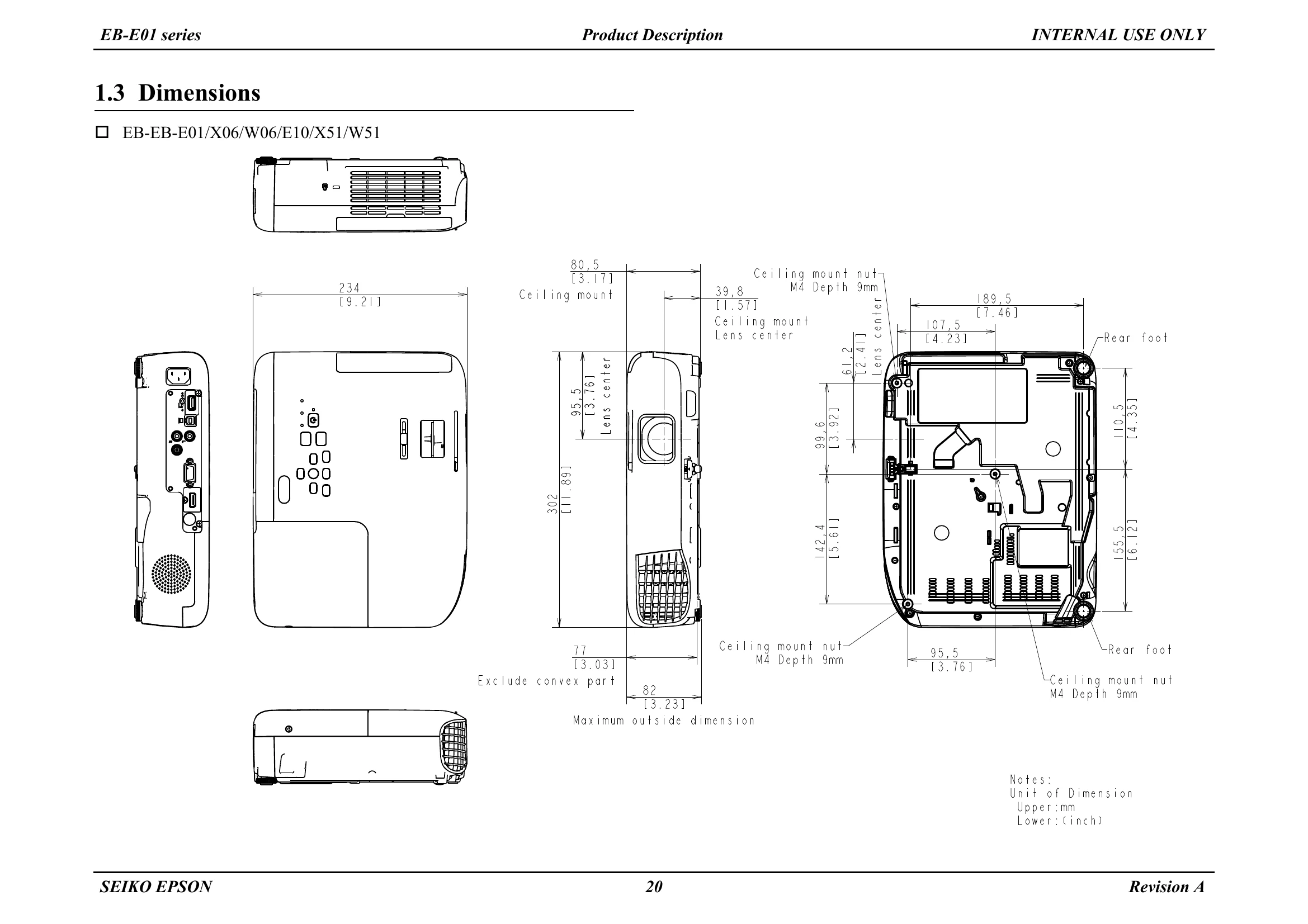 Manual for EB-E01/X06/W06/E10 EB-X51/W51/E20/W52