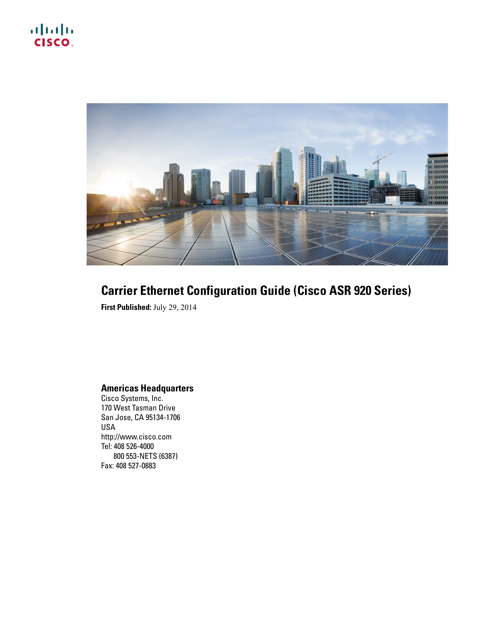 Manual for ASR 920 Series