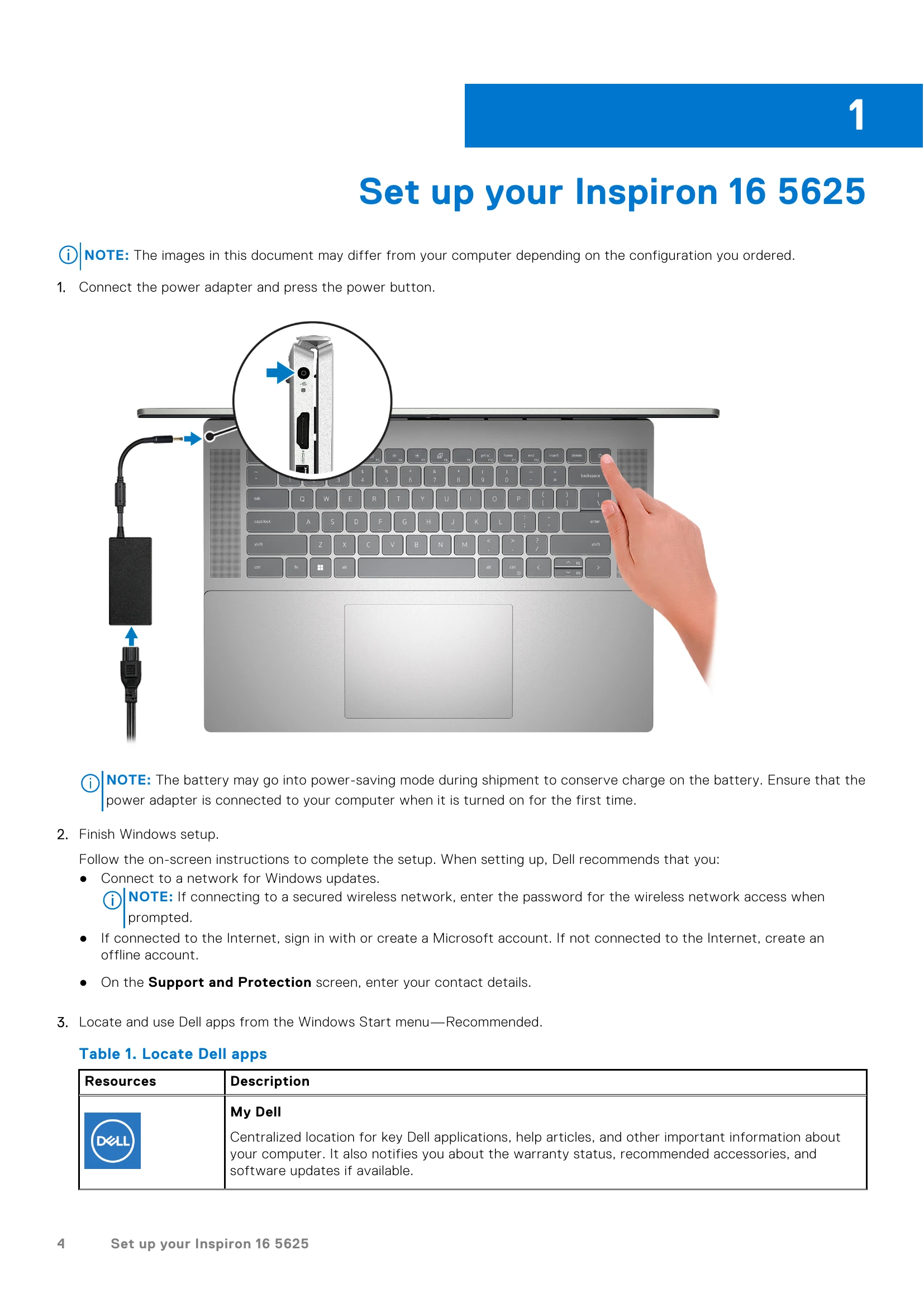 Manual for Inspiron 16 5625