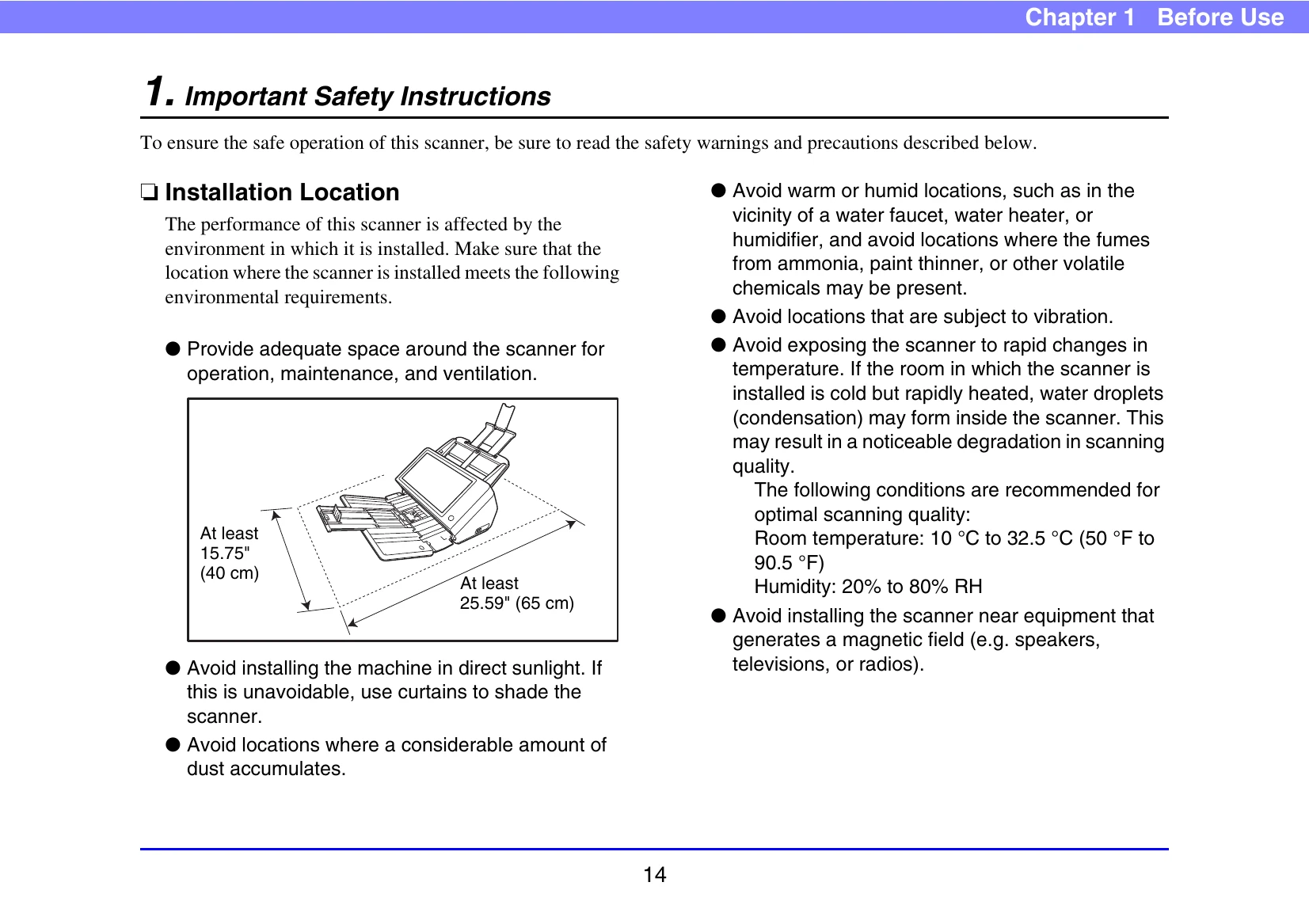 Manual for ScanFront 400