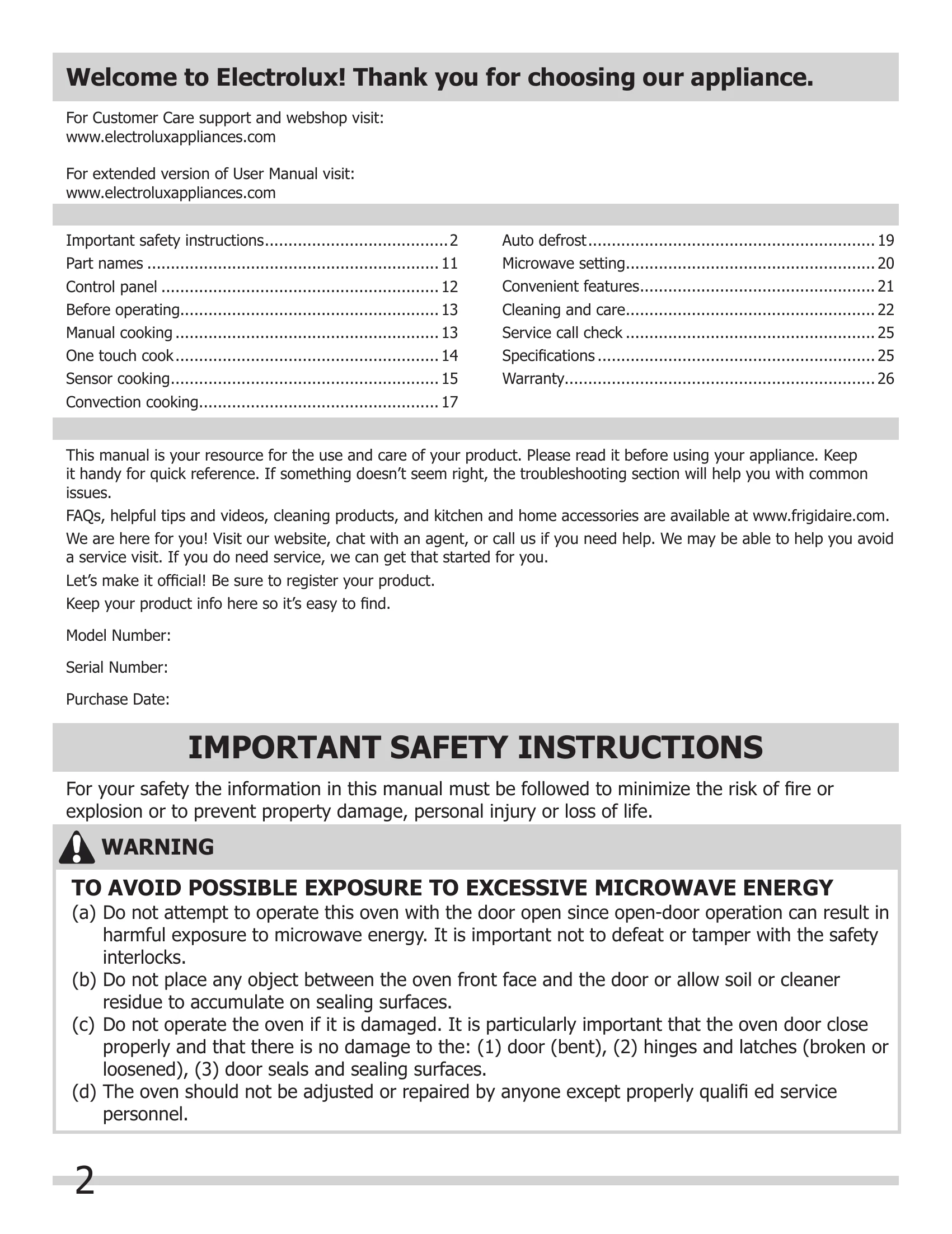 Manual for EMOW1911AS