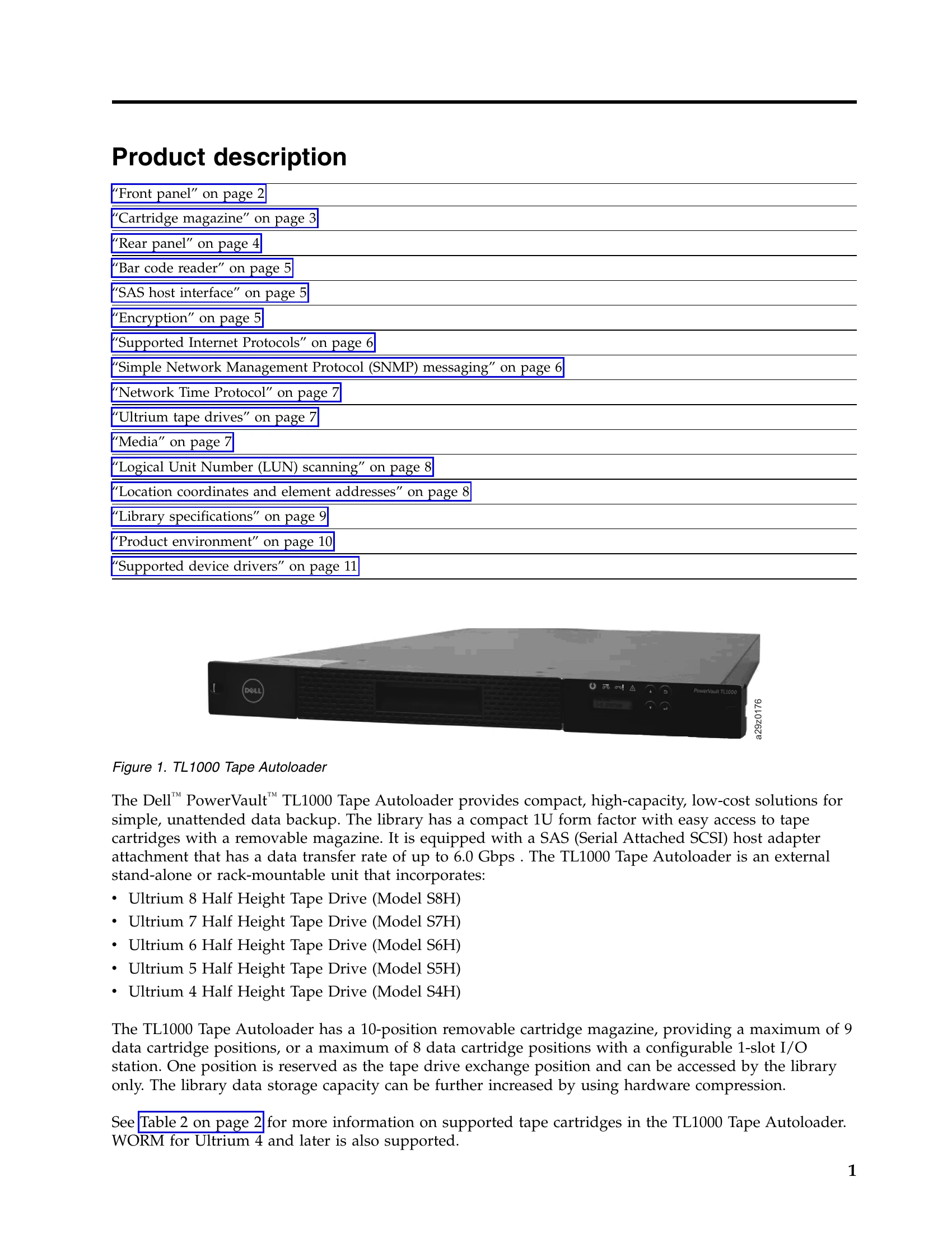 Manual for PowerVault TL1000