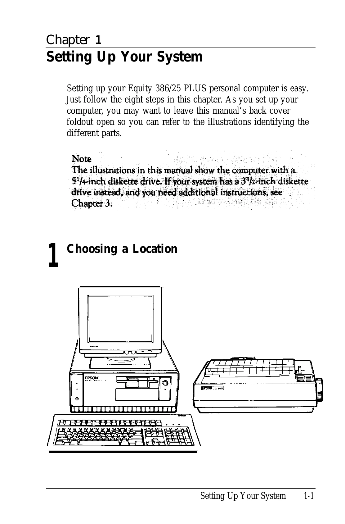 Manual for EQUITY 386/25 PLUS