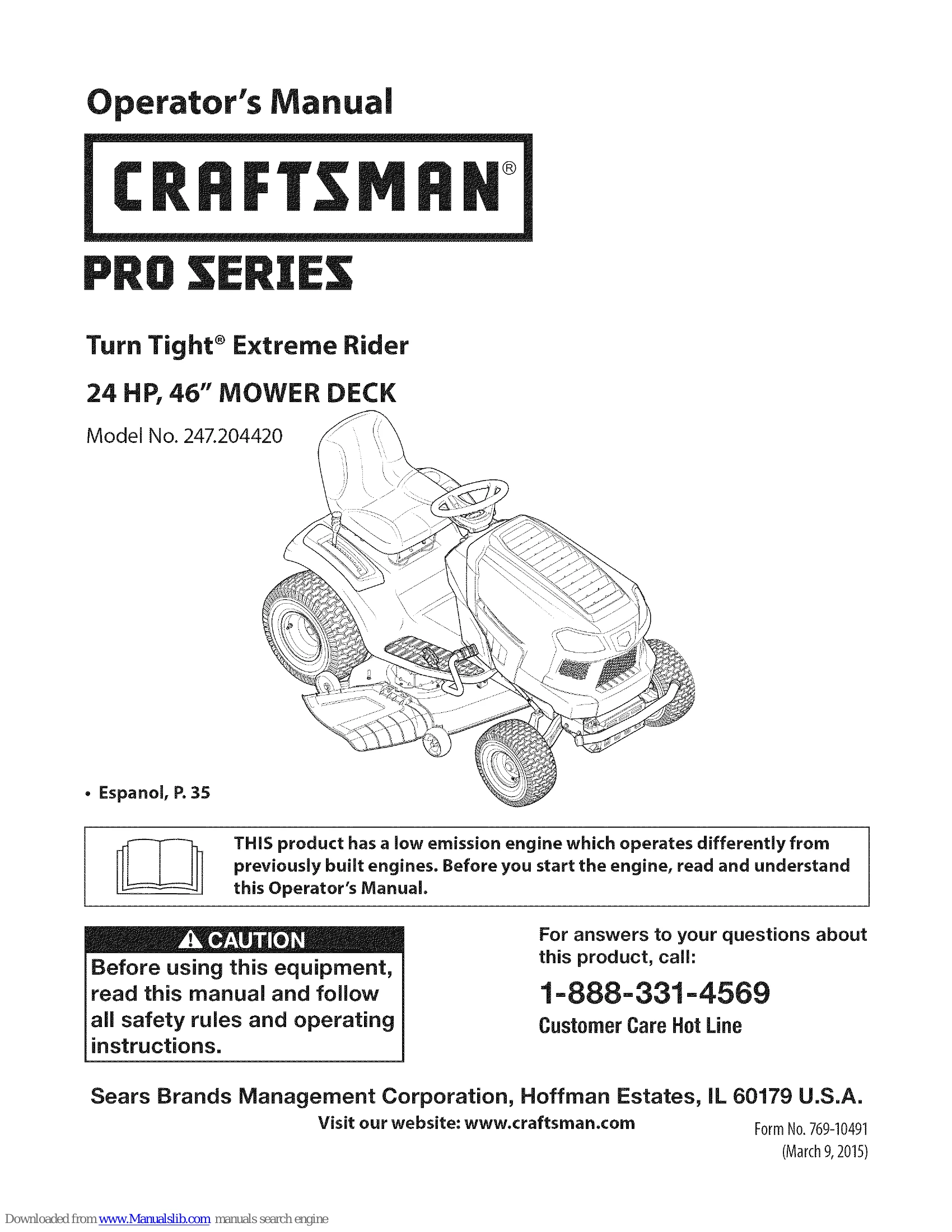 Manual for 247.204420