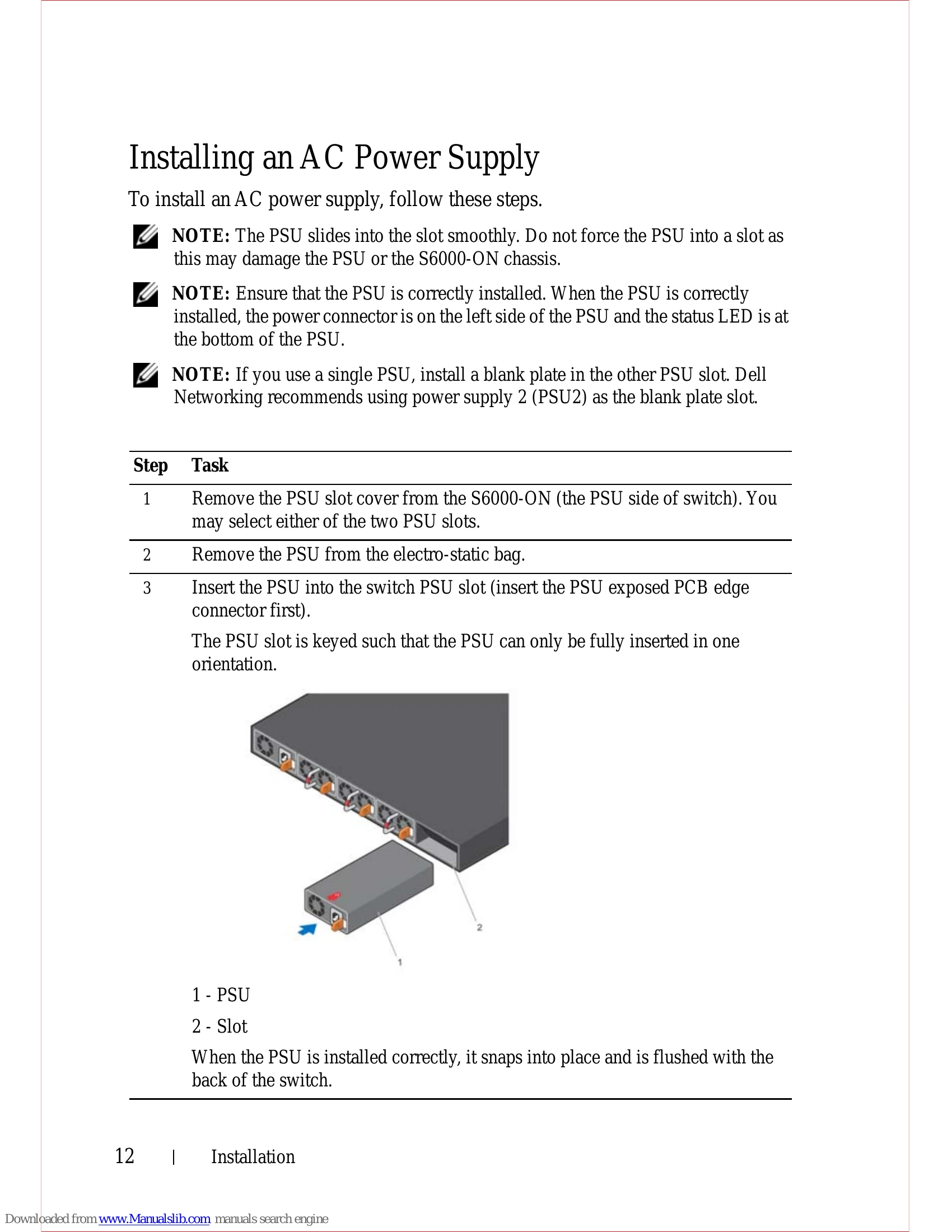 Manual for S6000